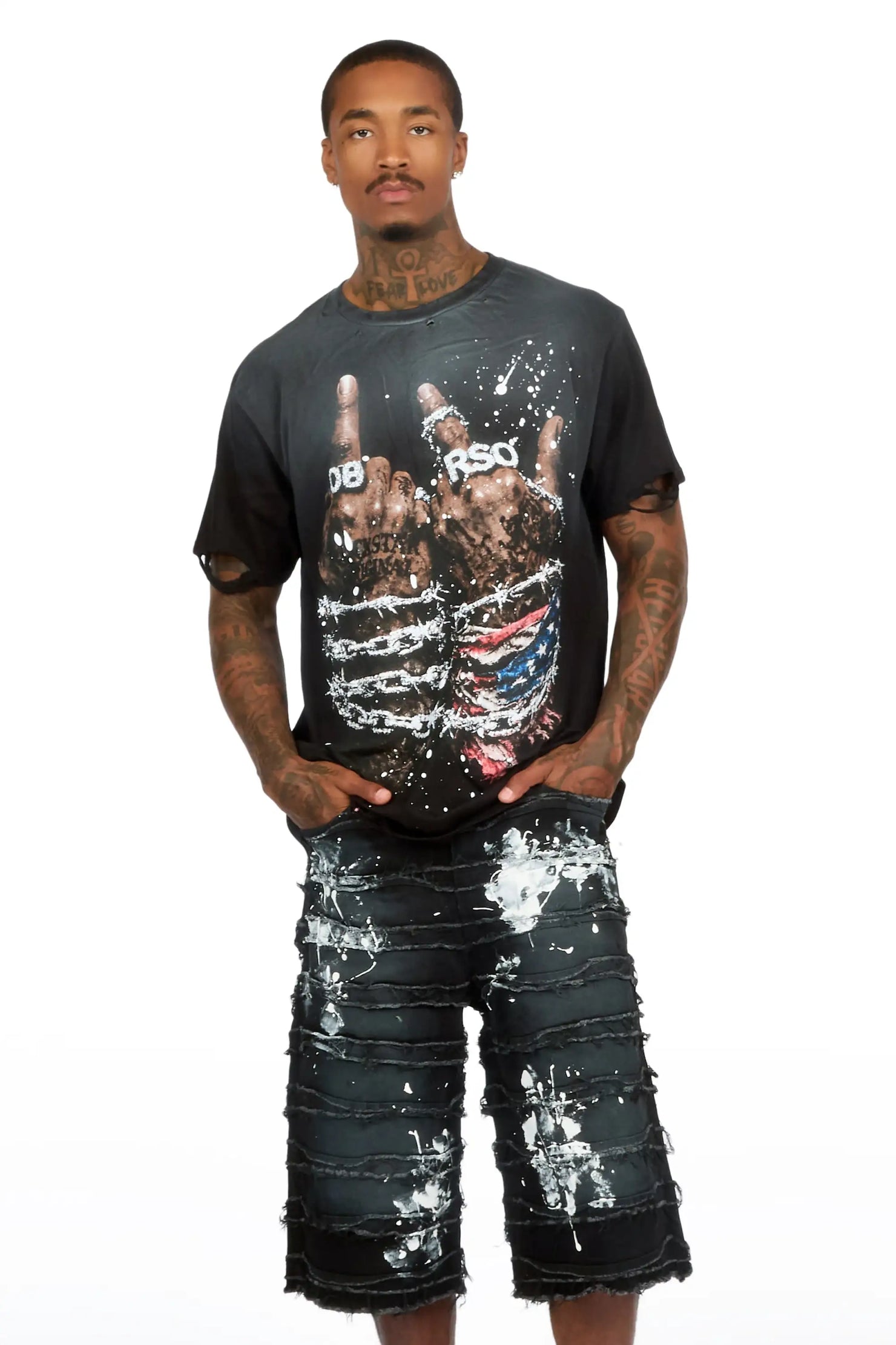 Garson Black Painter Jort