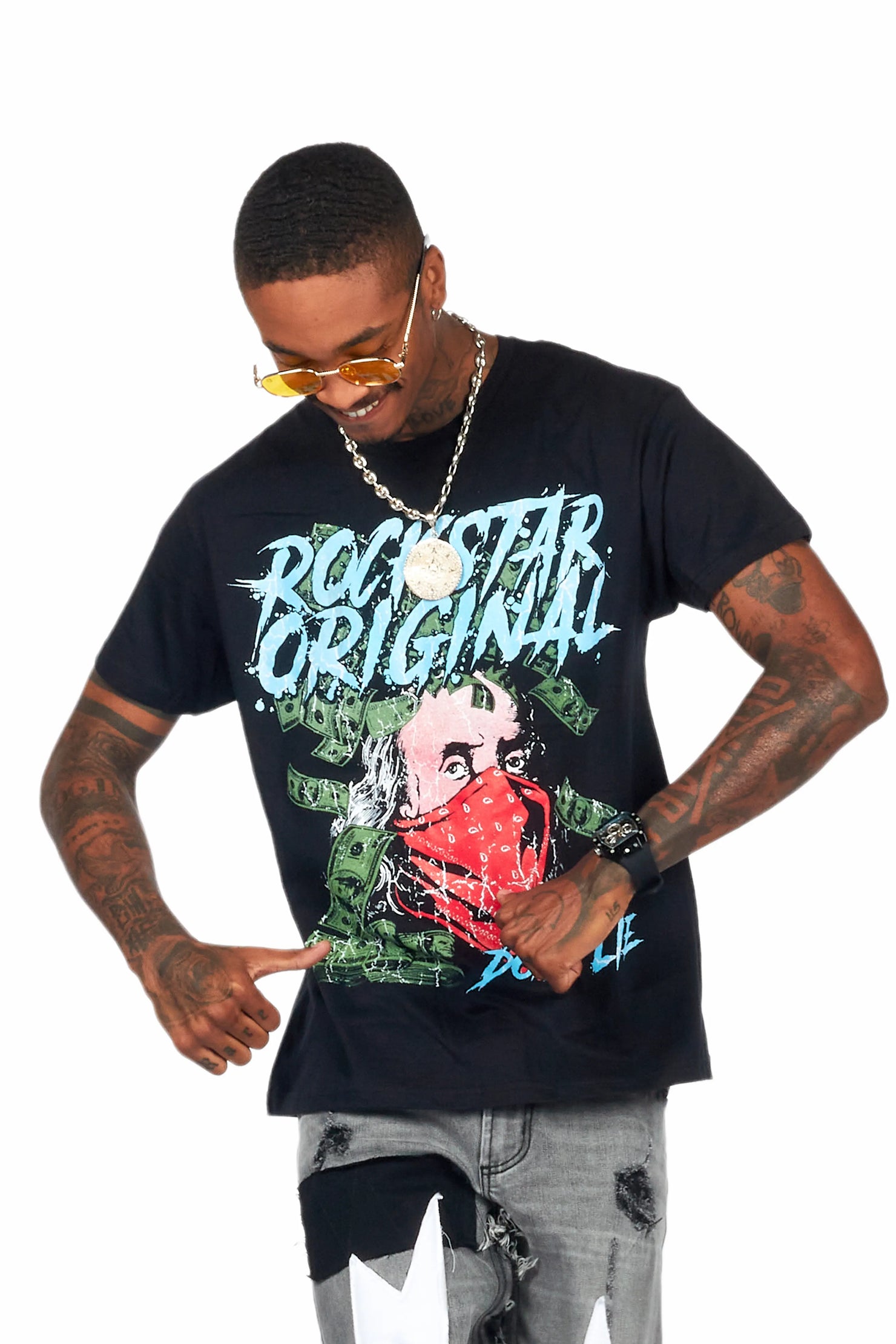 Lean Black Graphic T-Shirt