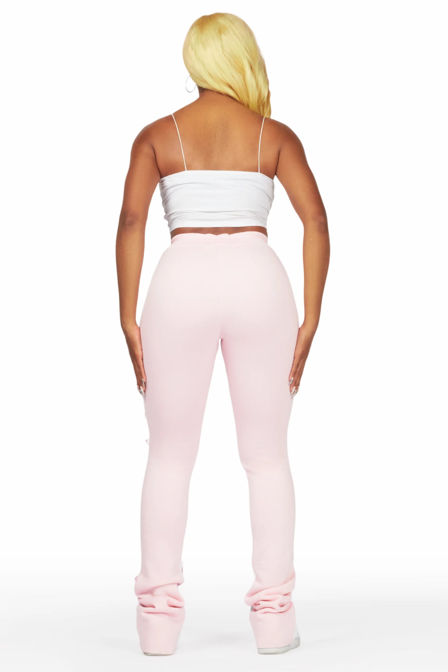Toriauna Pink Stacked Track Pant