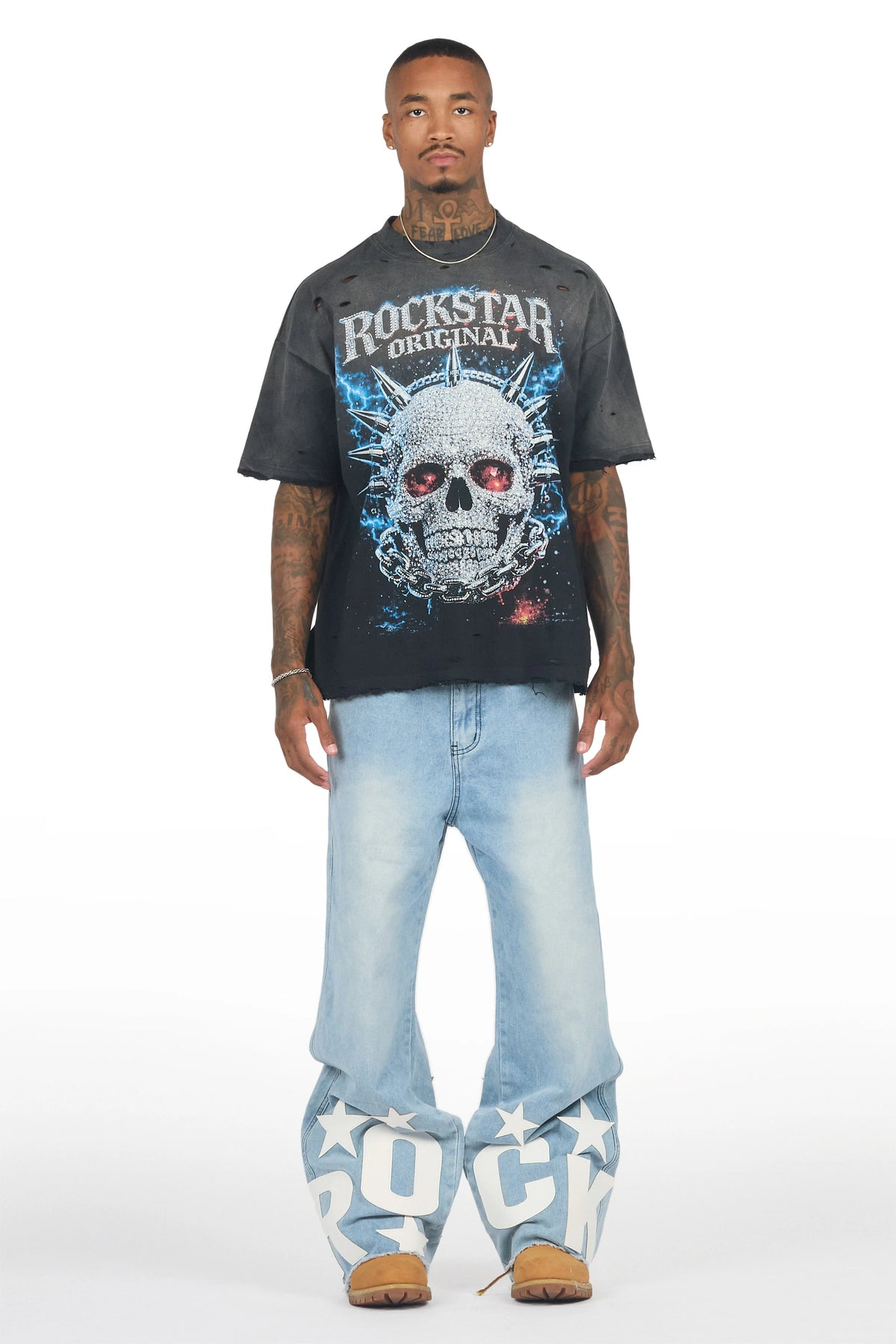 Kean Blue Baggy Fit Jean