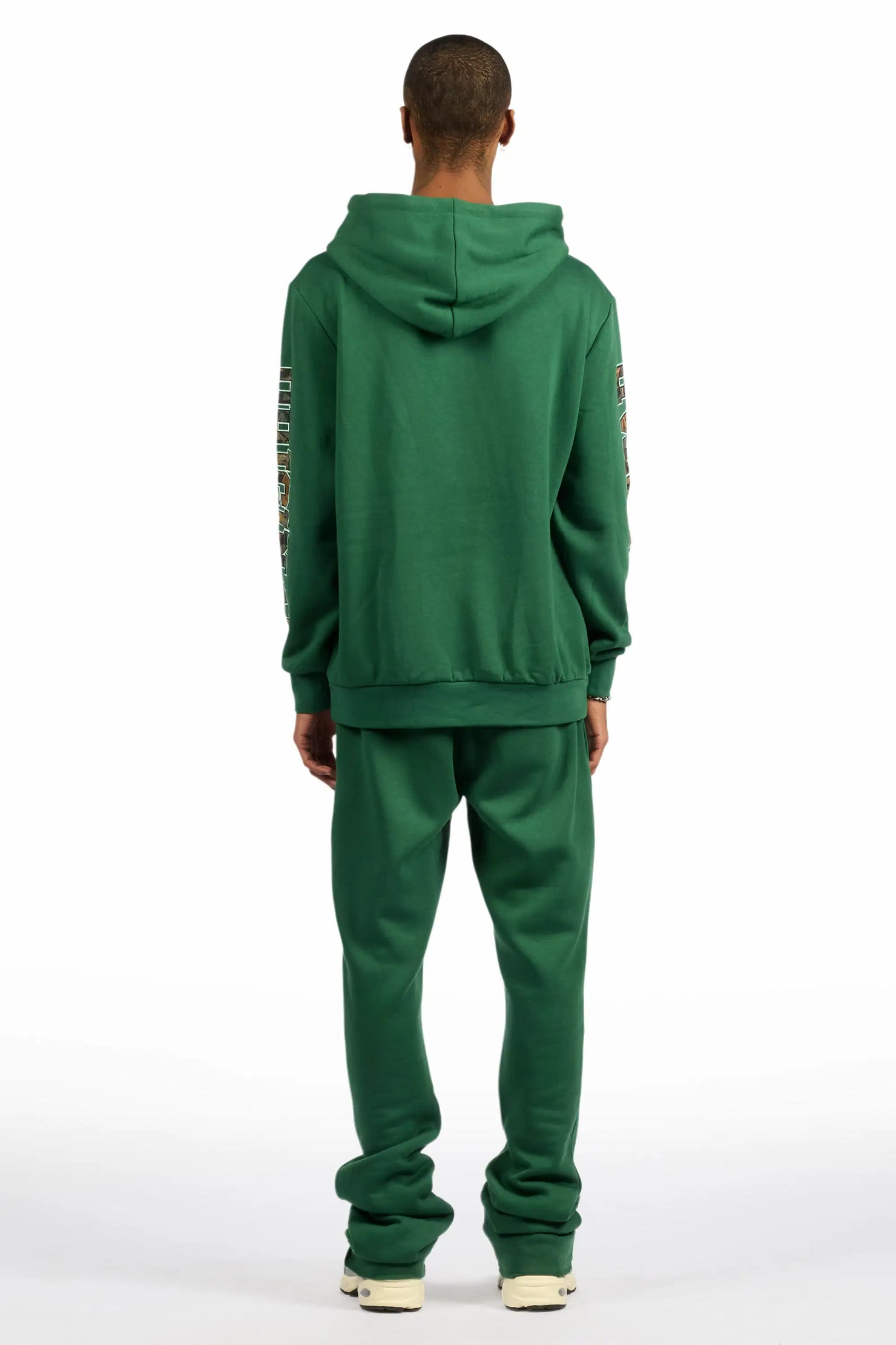 Fields Green Hoodie/Stacked Pant Track Set