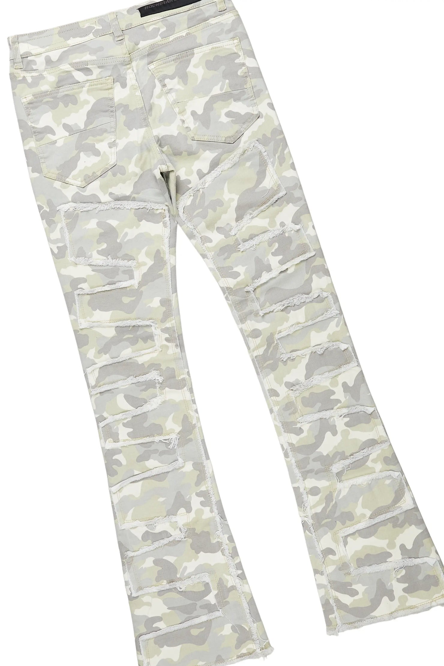 Lake White/Grey T-Shirt & Shake Stacked Flare Jean Bundle