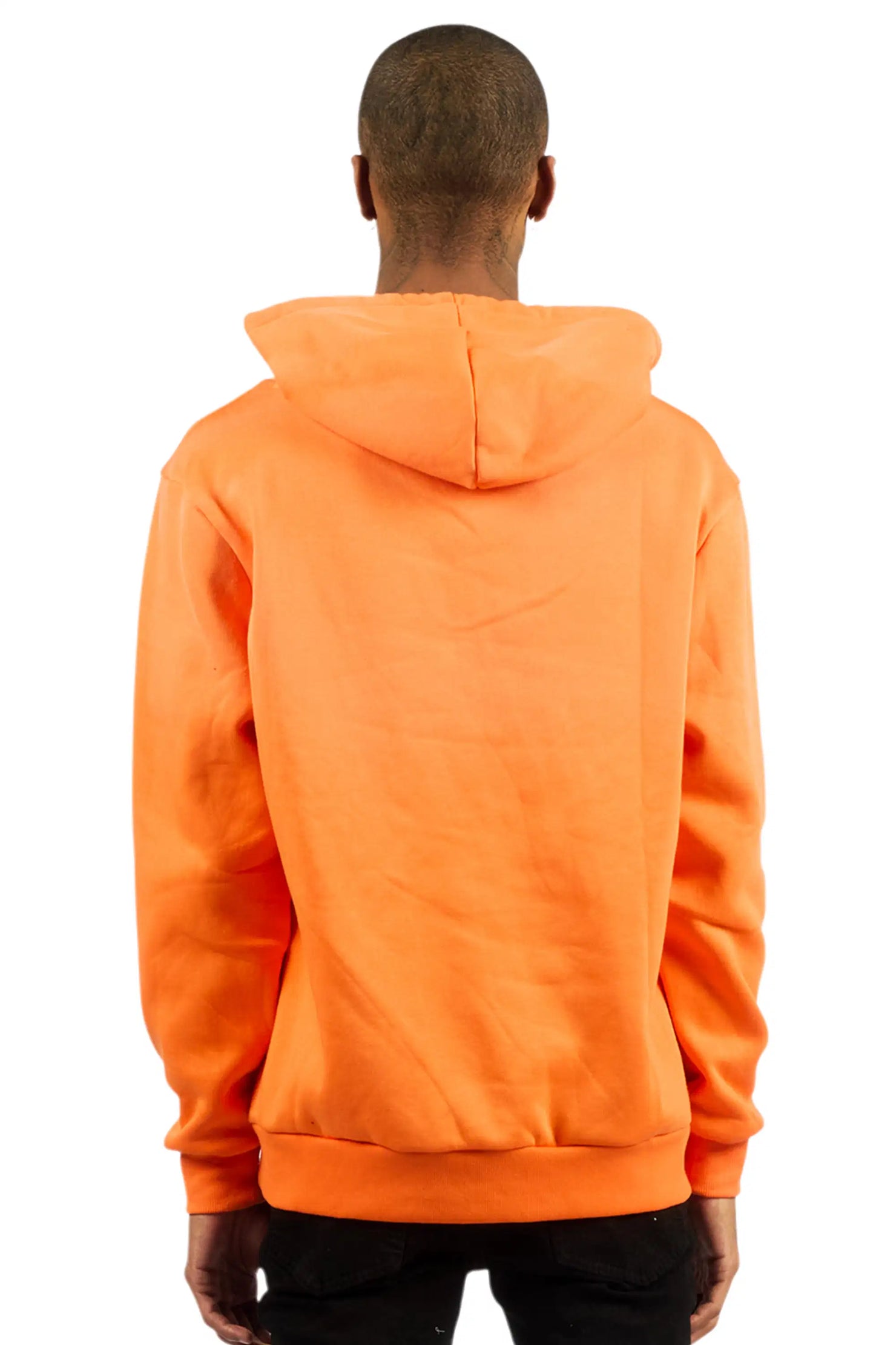 Rockstar Art Dist. Orange Graphic Relaxed Hoodie