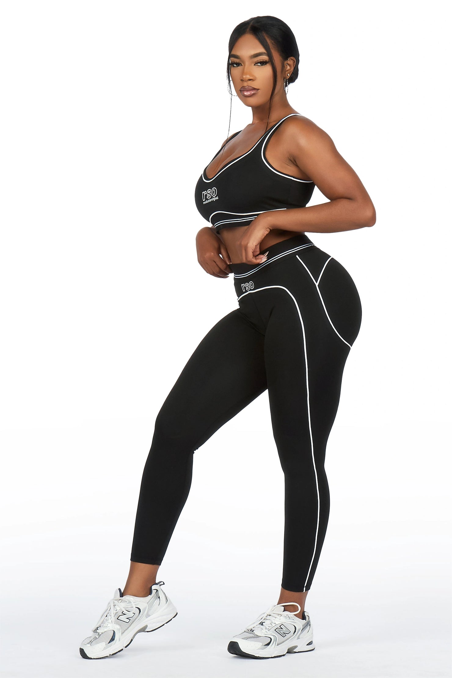Shamari Black Tank Active Legging Set