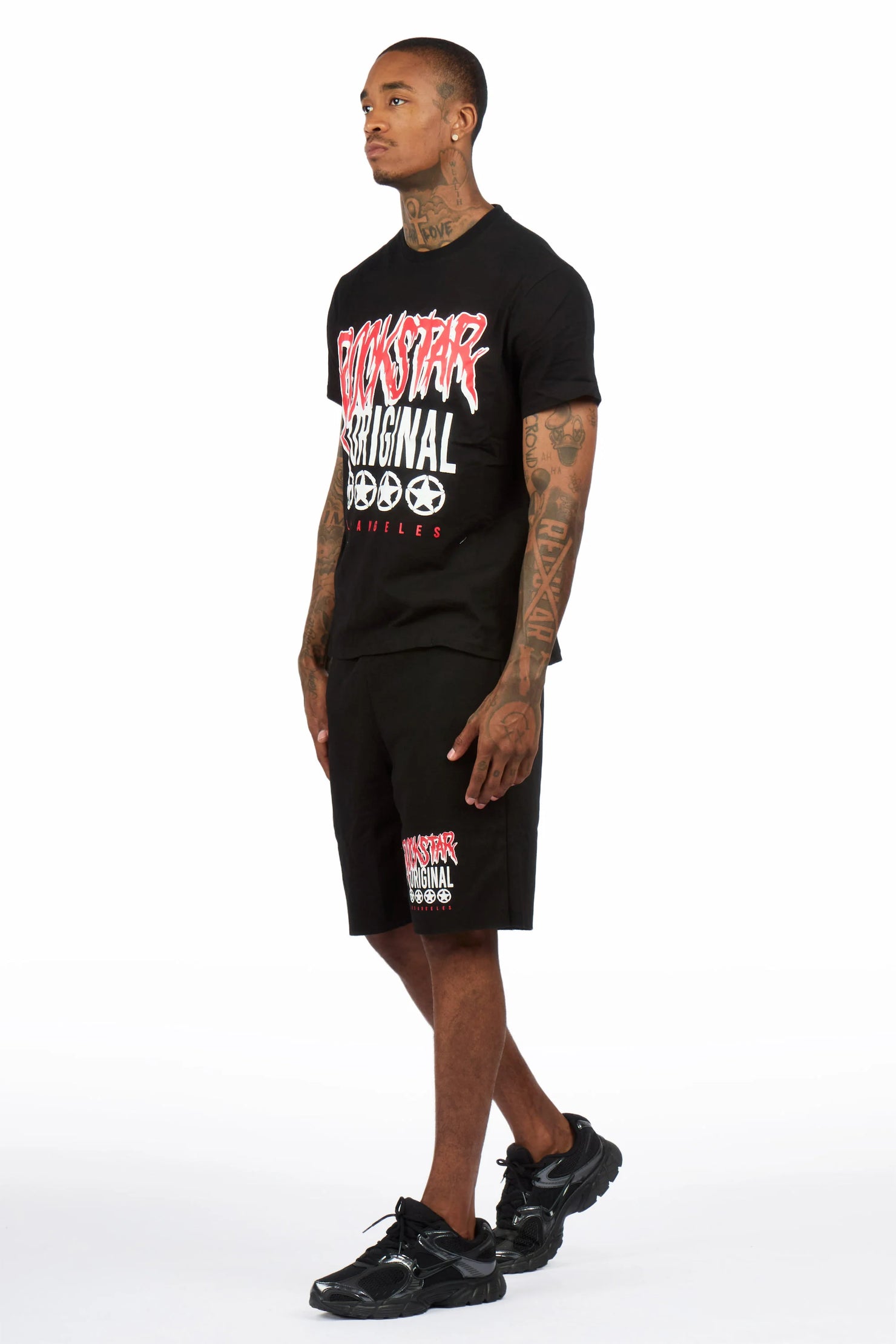 Wizzurd Black T-Shirt/Short Set