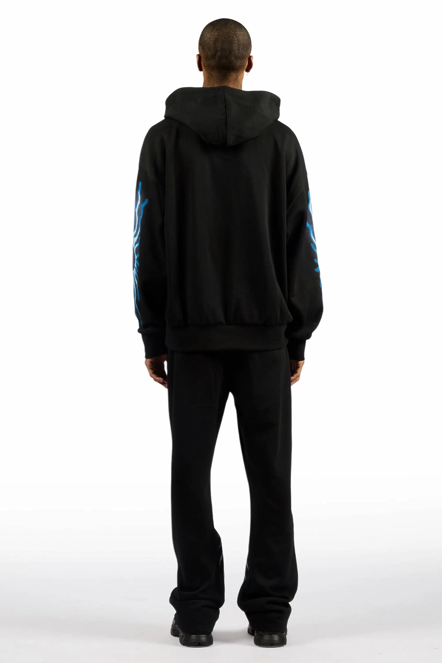 Blazer Black Hoodie/Baggy Pant Track Set