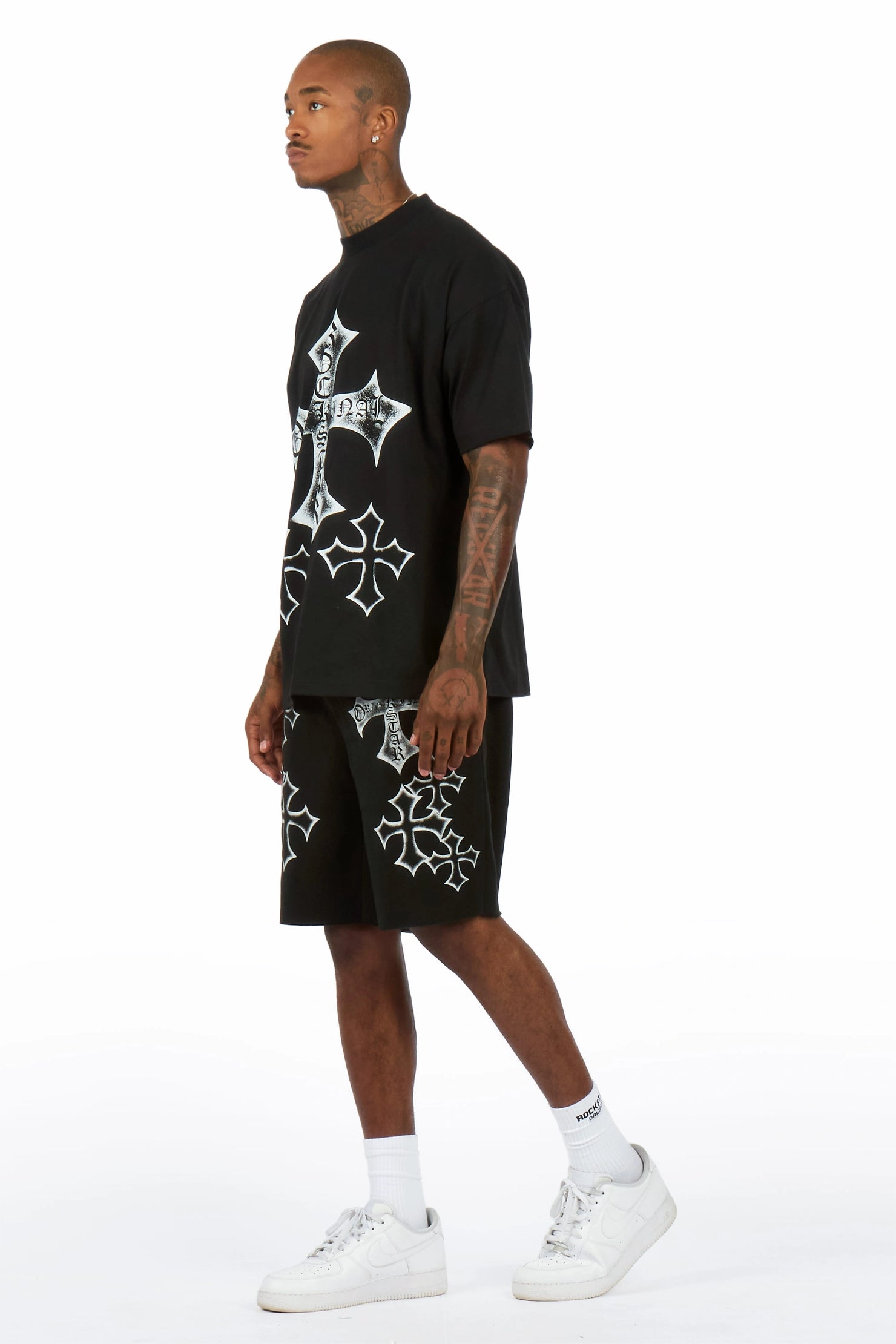 Marizon Black T-Shirt/Short Set