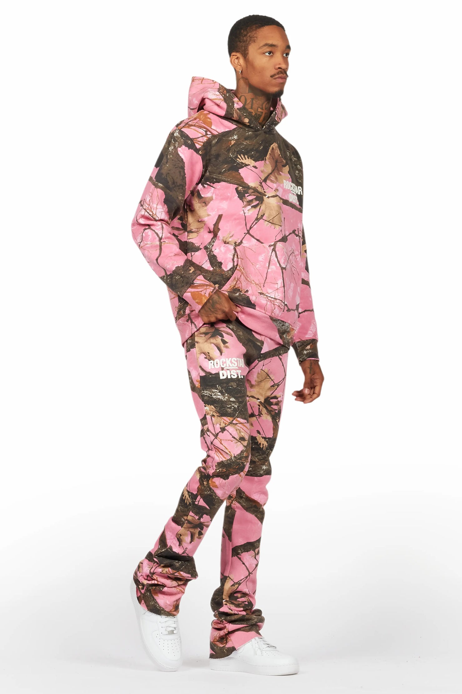 Tabby Pink Graphic Stacked Flare Track Set