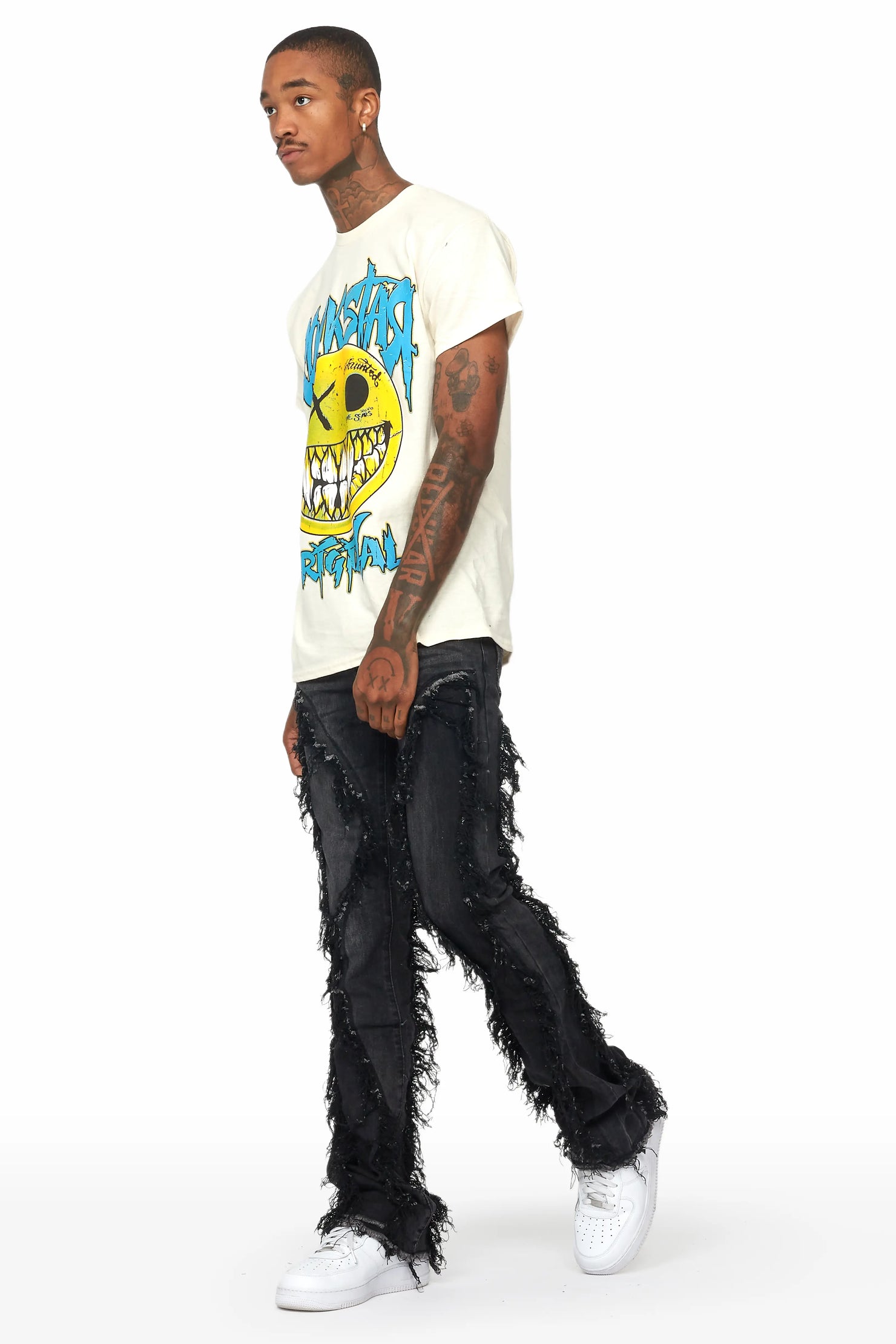 Tristan Grey Stacked Flare Jean