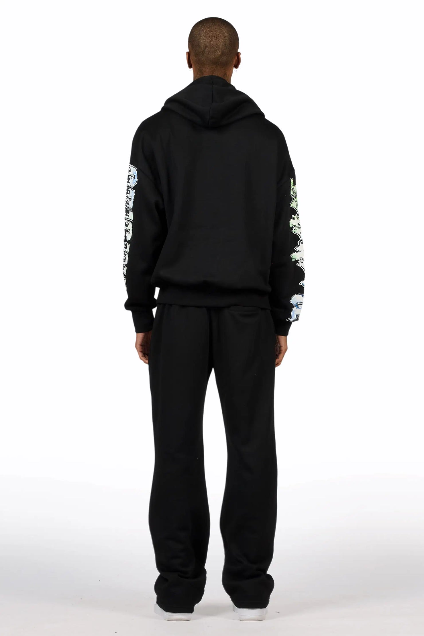 Nyxx Black Hoodie/Baggy Pant Track Set
