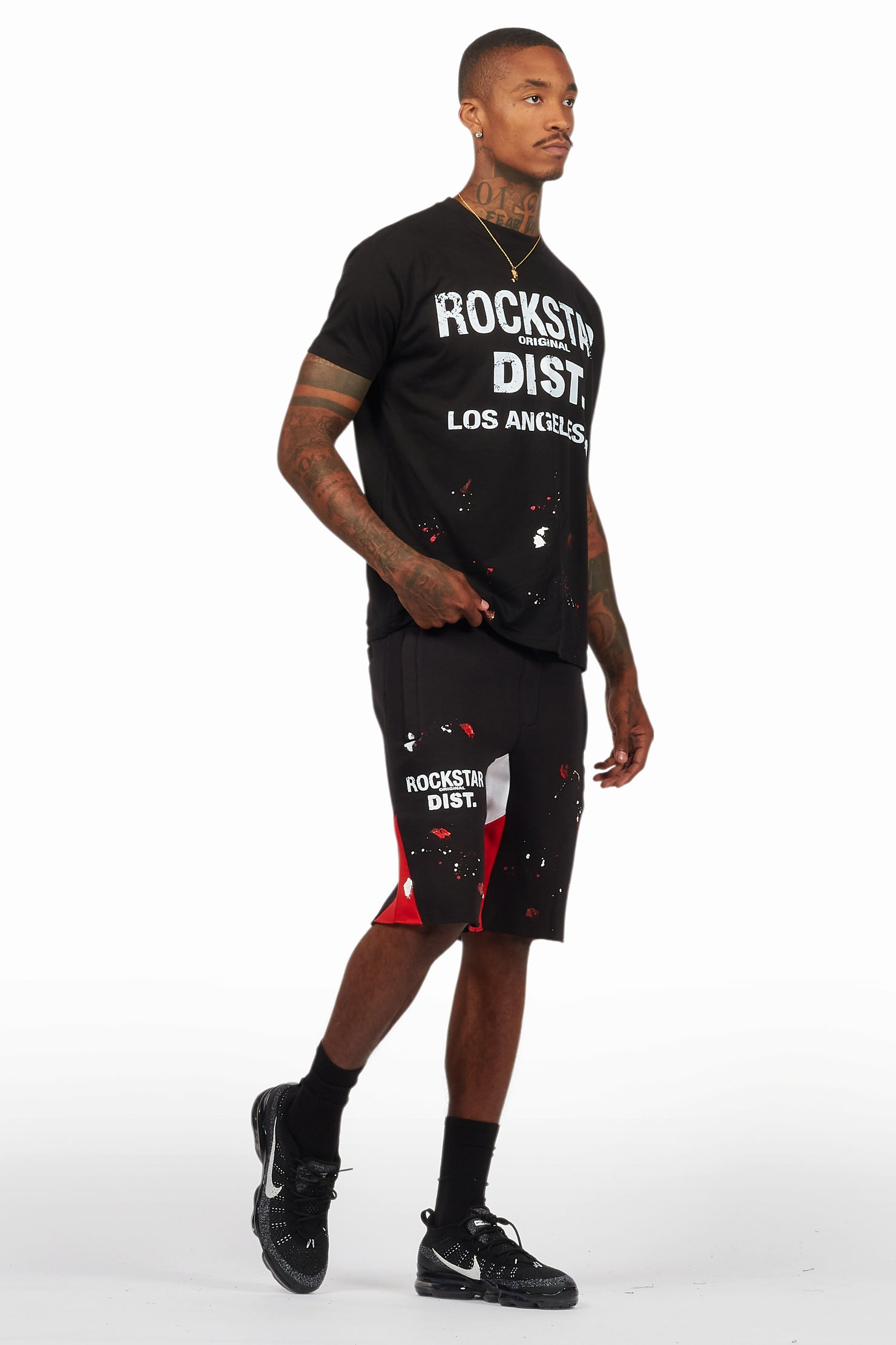 Scottie Black Painter T-Shirt/Short Set