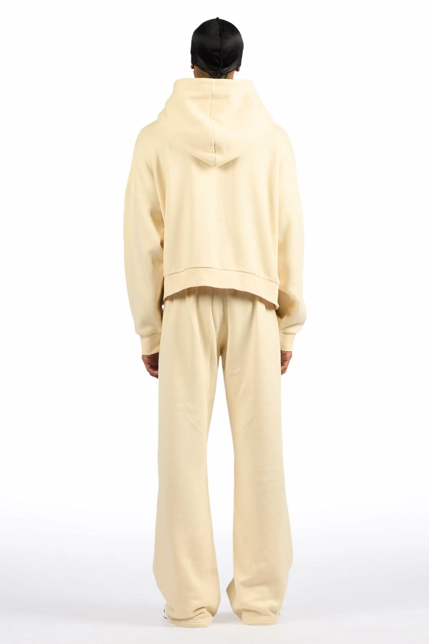 Alpha Beige Hoodie/Baggy Track Pant Set
