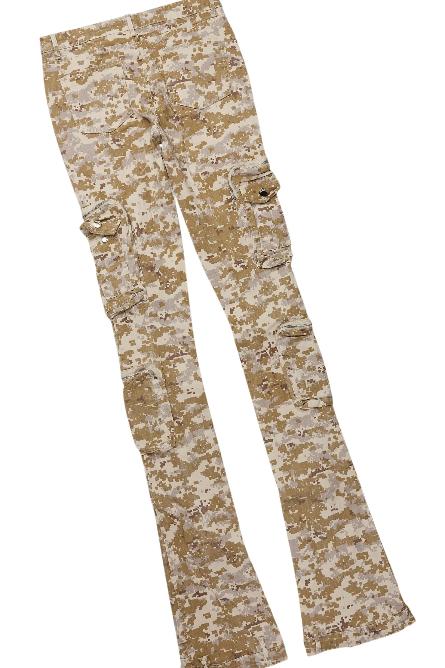 Sharee White/Beige T-Shirt & Jean Set