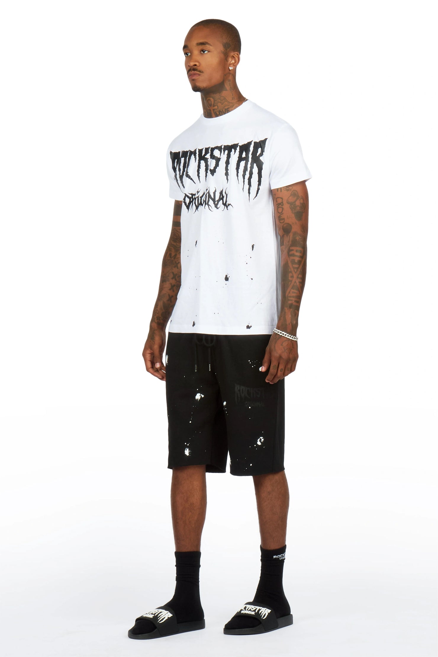 Twinkle 2.0 White/Black T-Shirt/Short Set