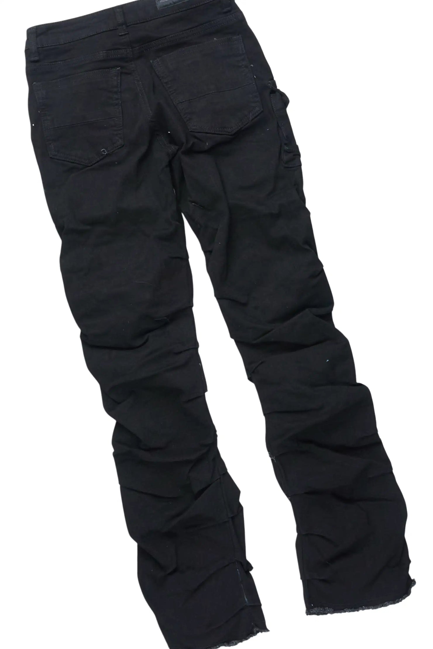 Boys Roeland Black Hoodie & Gentry Black Stacked Jean Set