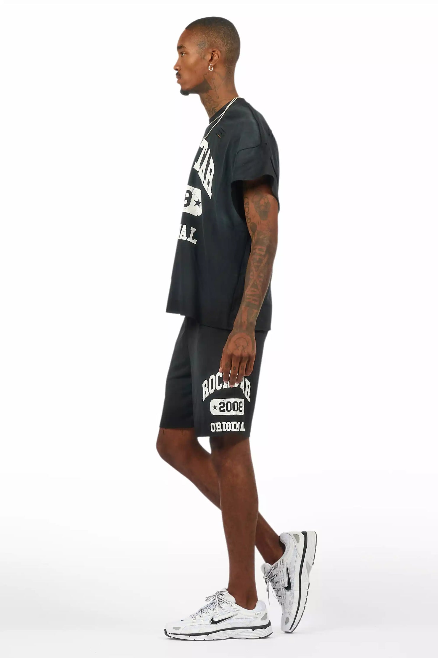 Uppercut Black T-Shirt/Short Set