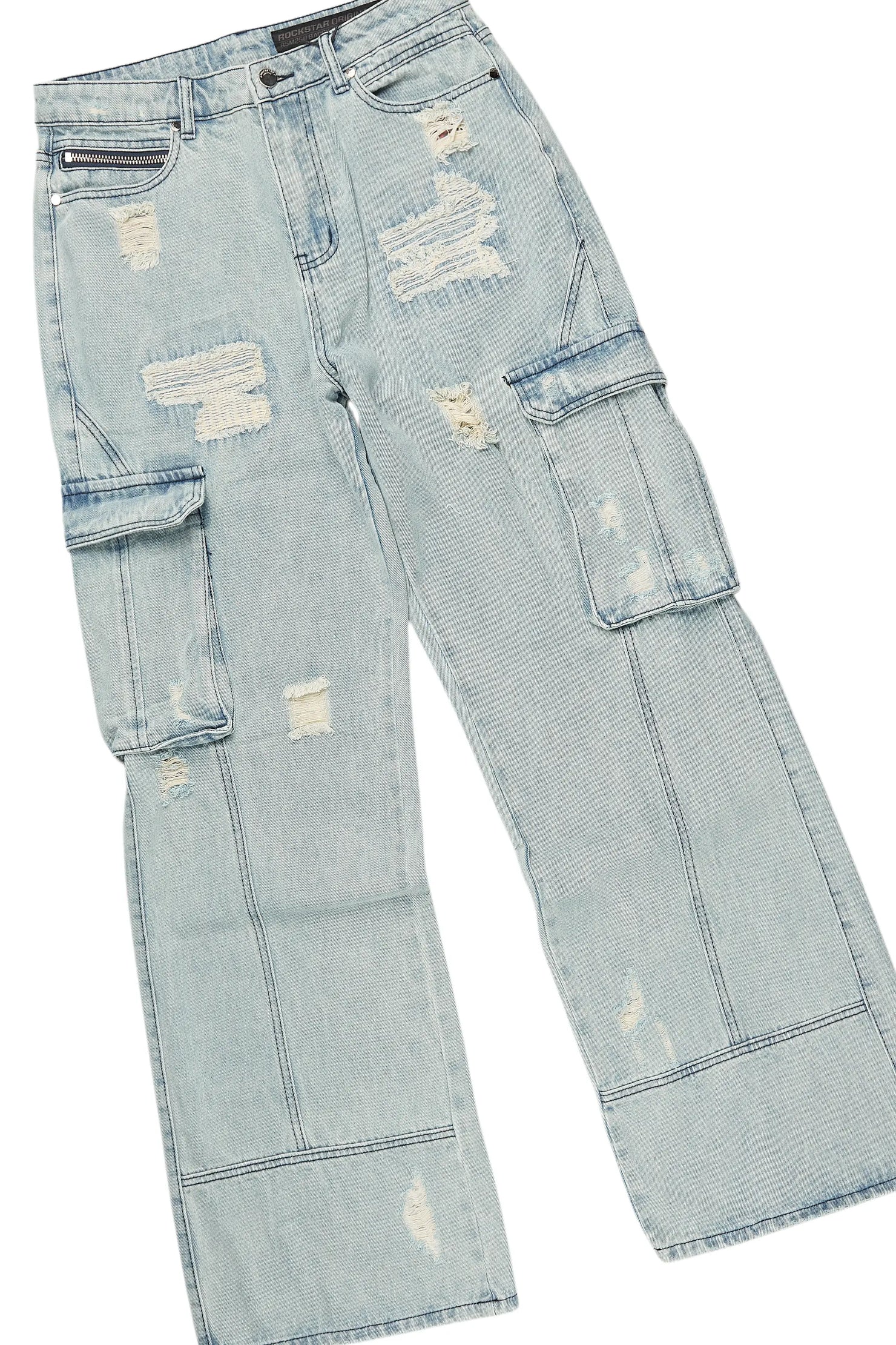 Rune Beige Varsity Jacket & Nand Baggy Jean Bundle