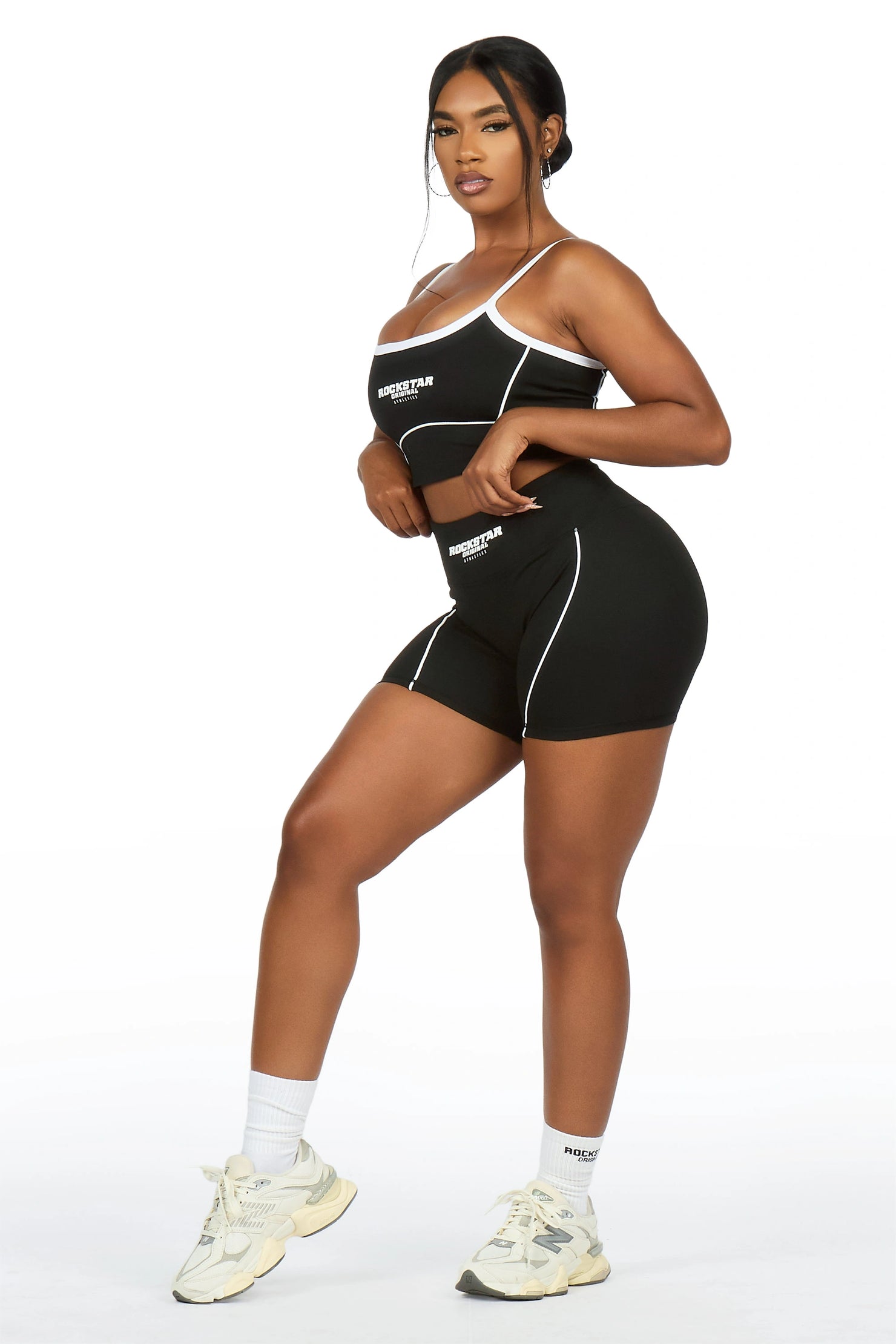 Lamiria Black Active Bike Short Set