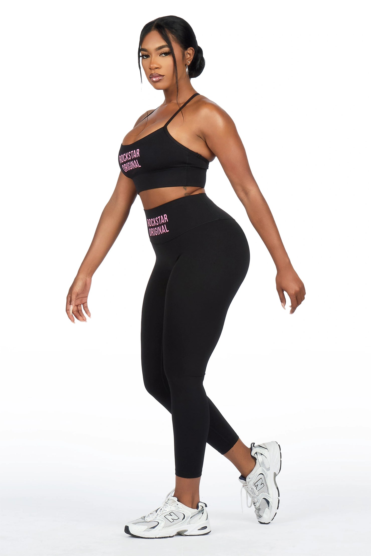 Jameka Black Tank Active Legging Set