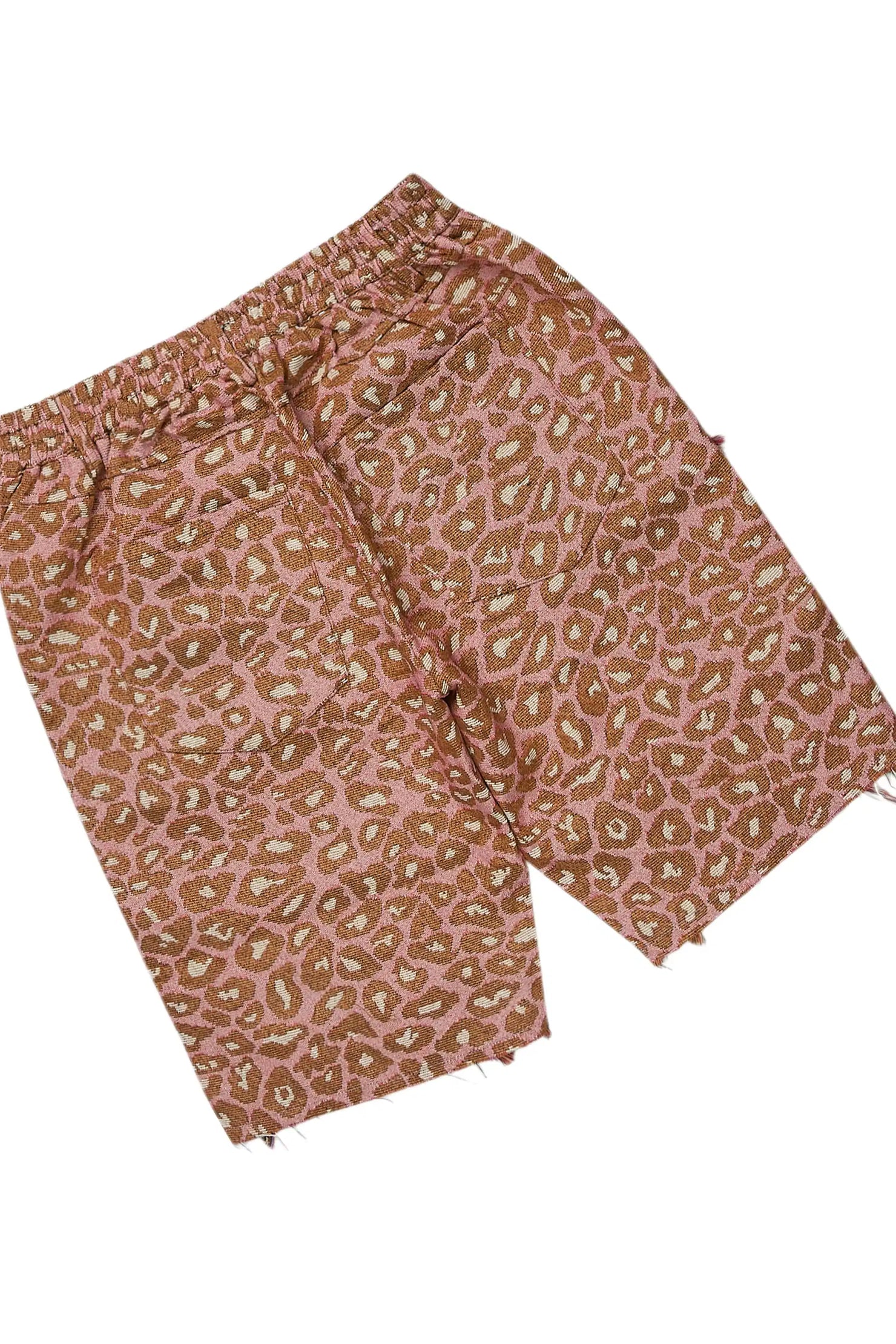 Jelissa White/Pink T-Shirt Short Set