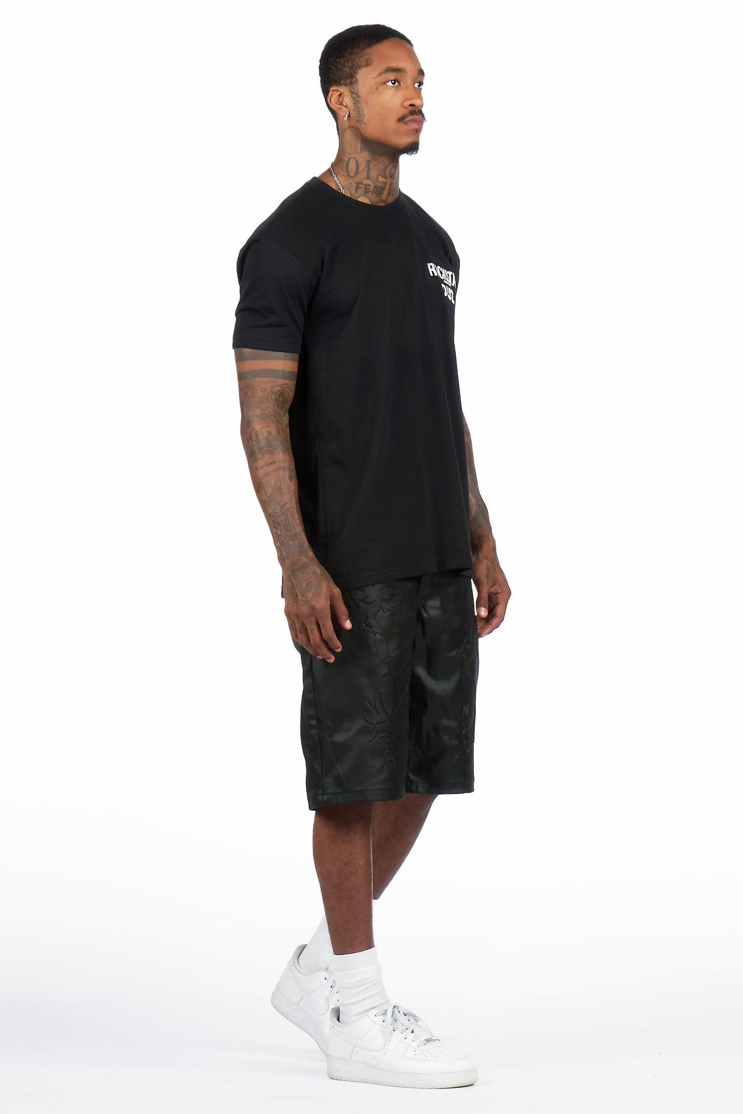 Esco Black Denim Short