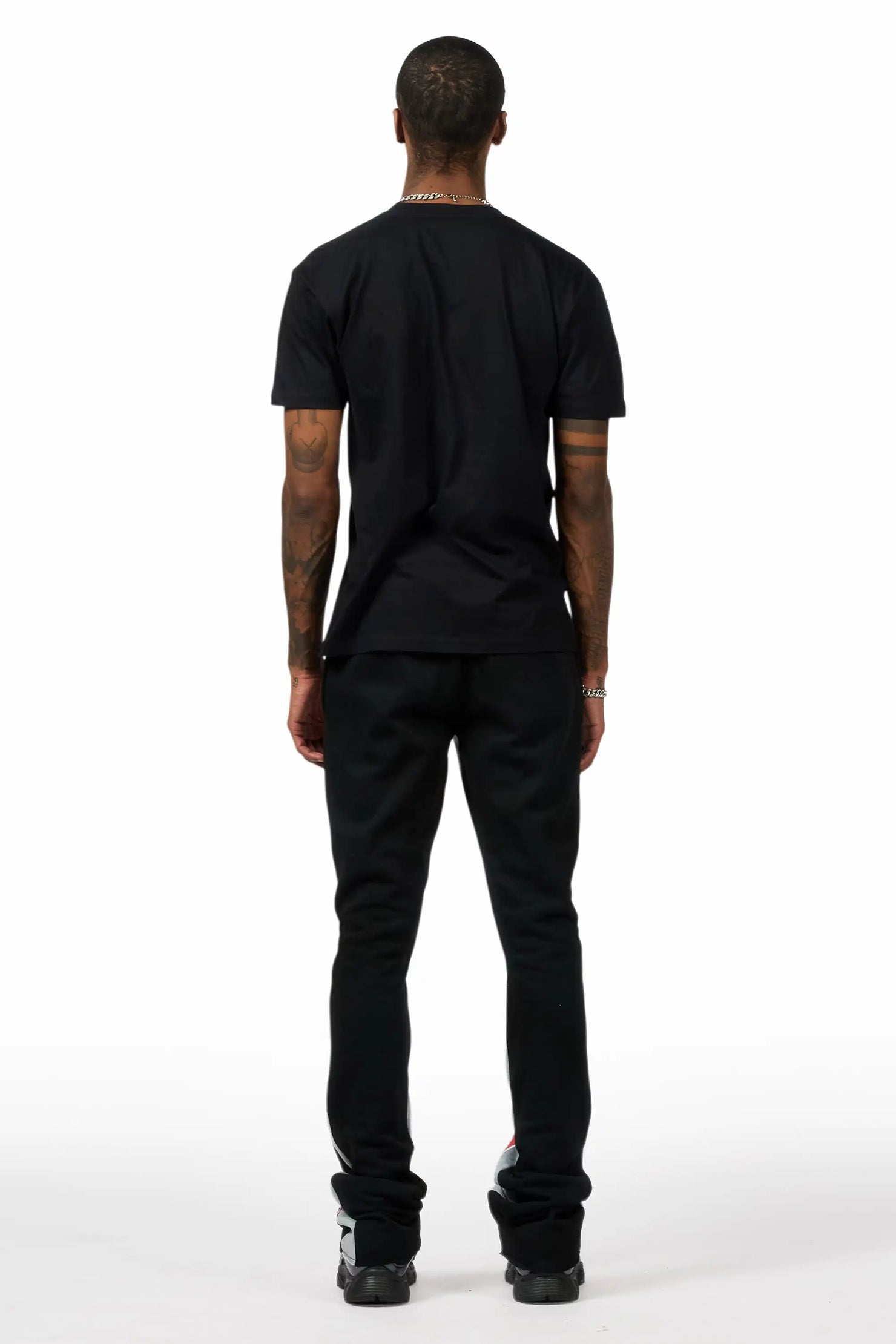 Mavrix Black T-Shirt/Relaxed Track Set