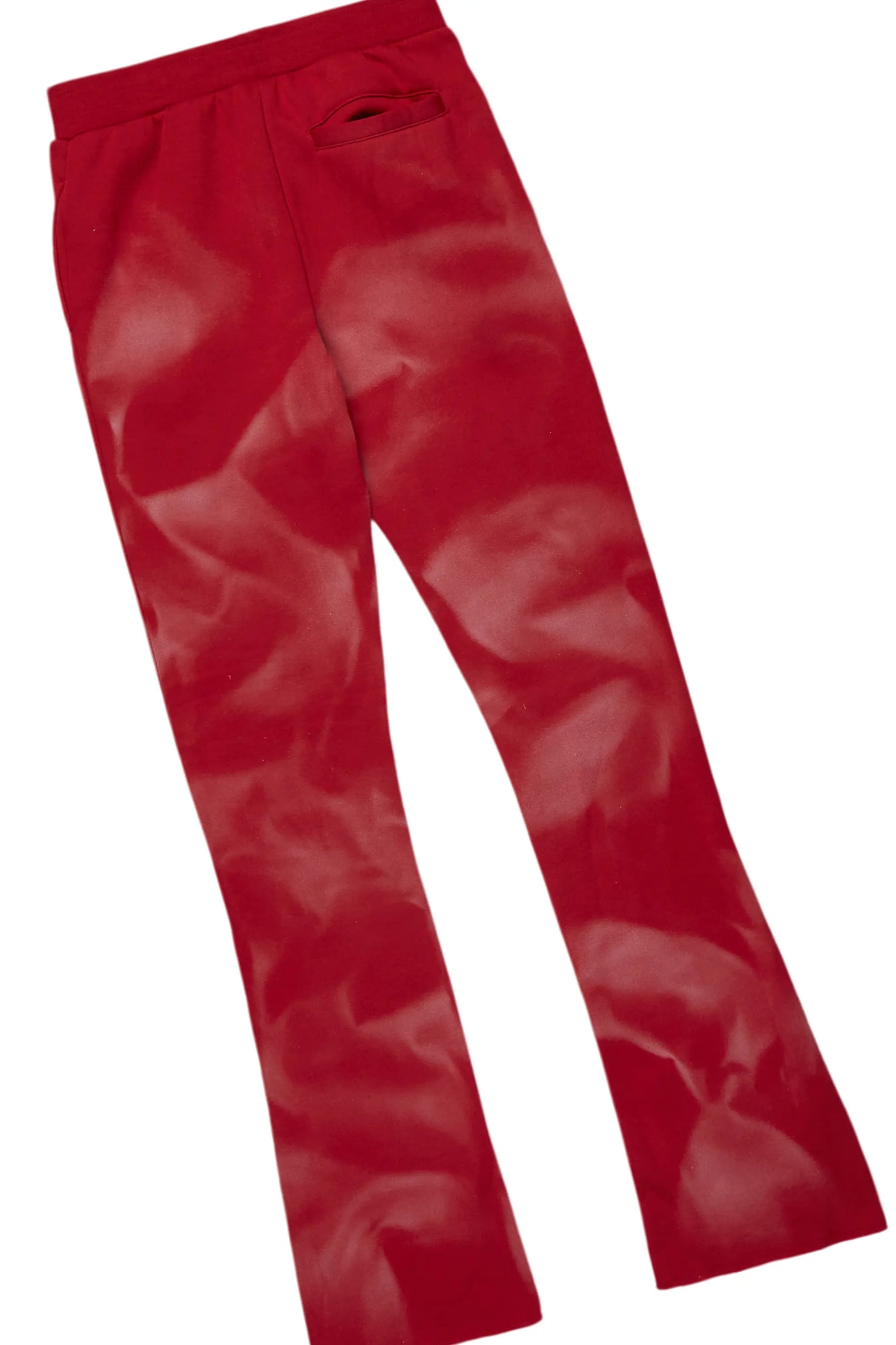 Boys Nelly Burgundy Stacked Pant Set