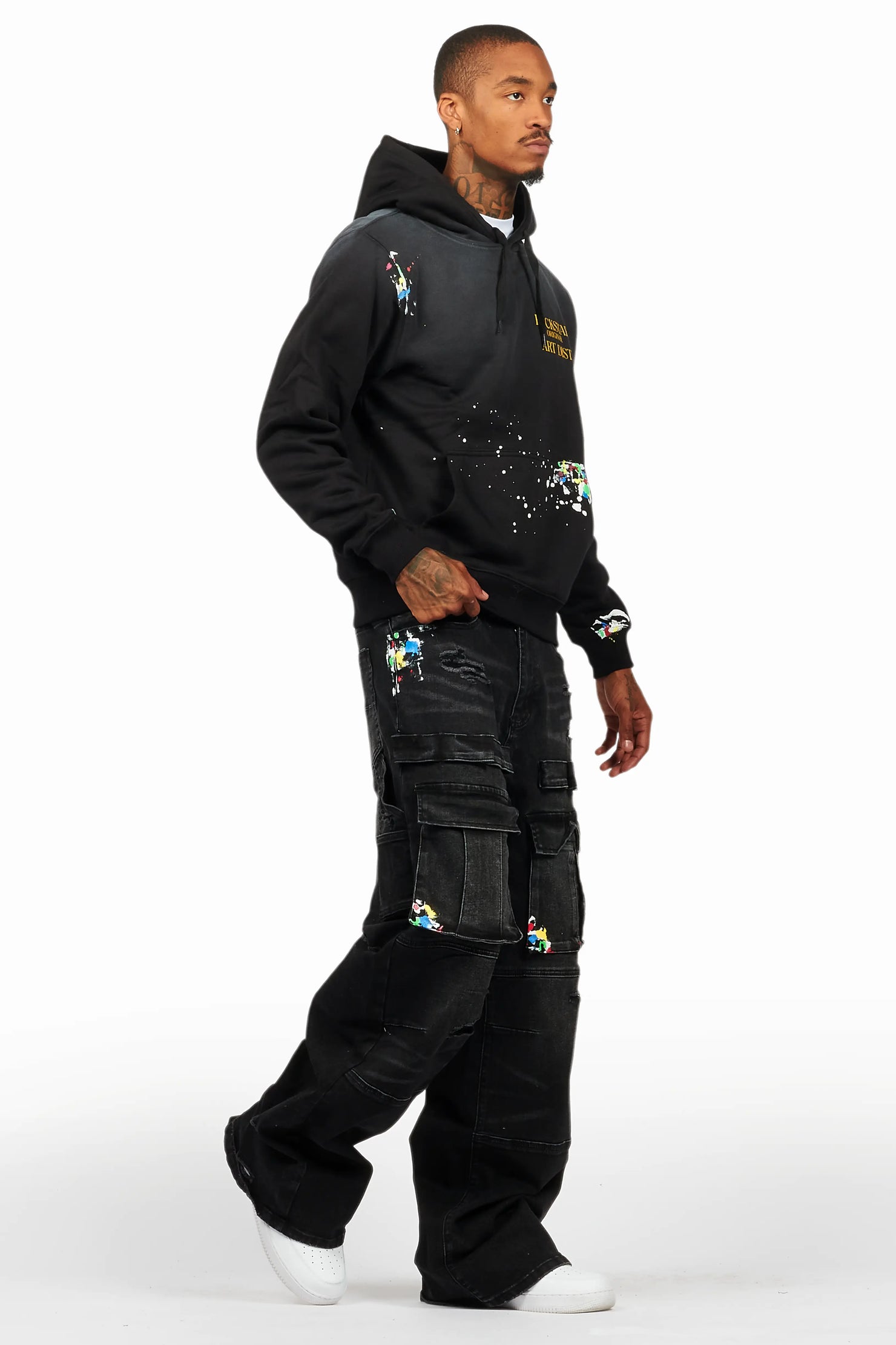 Art Dist Black Hoodie/Baggy Fit Jean Bundle
