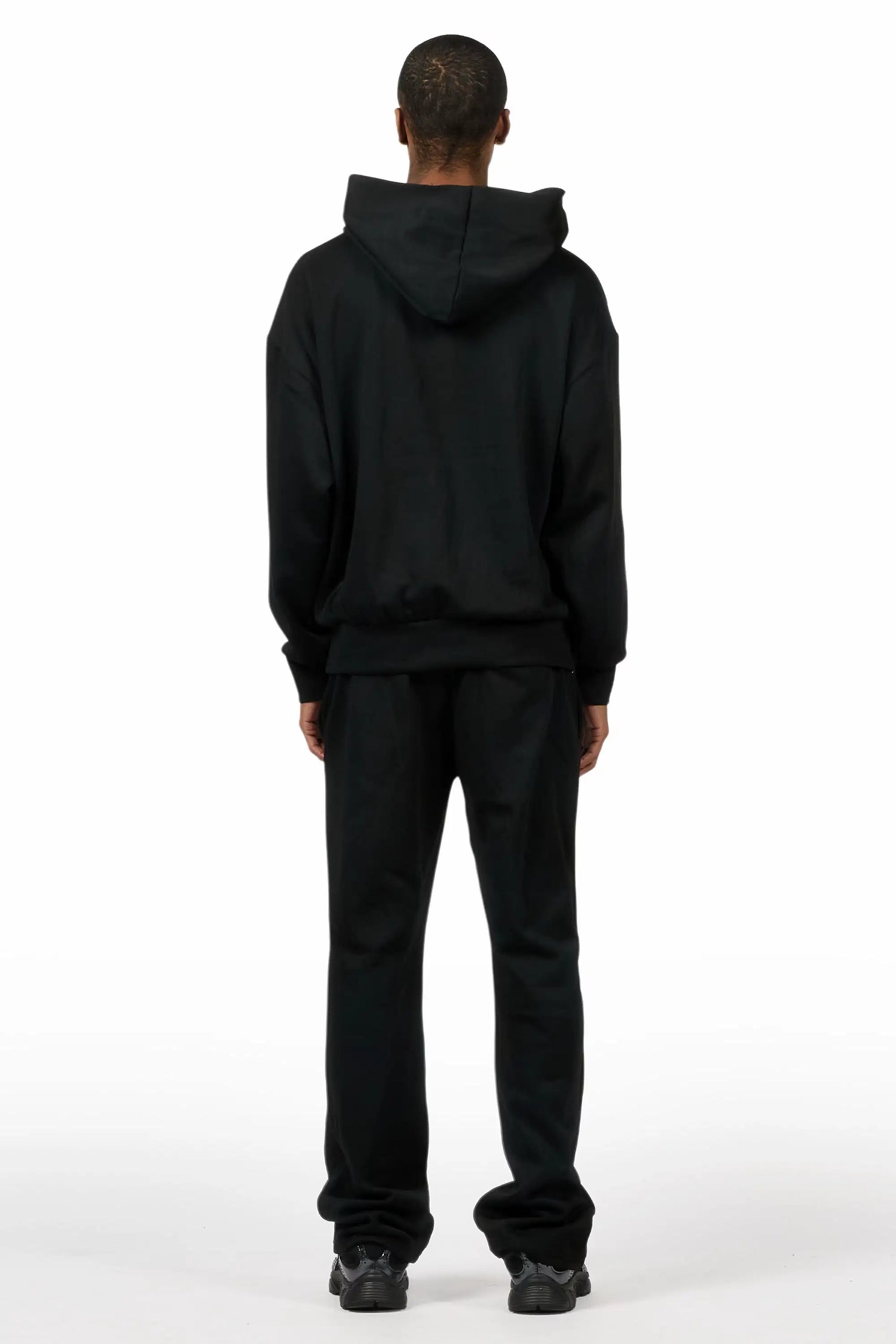 Cero Black Hoodie Relaxed Track Set