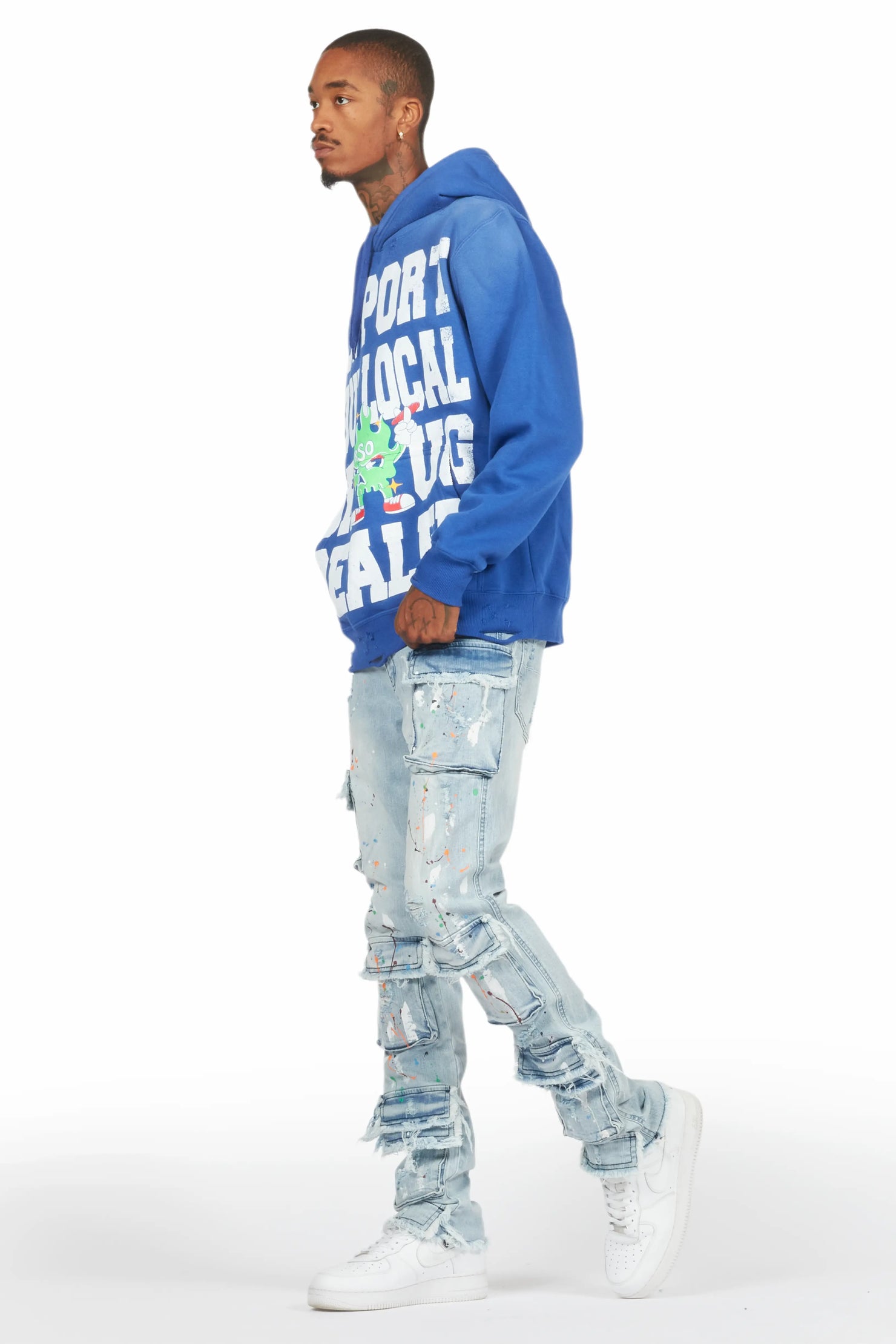 Yasu Blue Painter Slim Fit Jeans