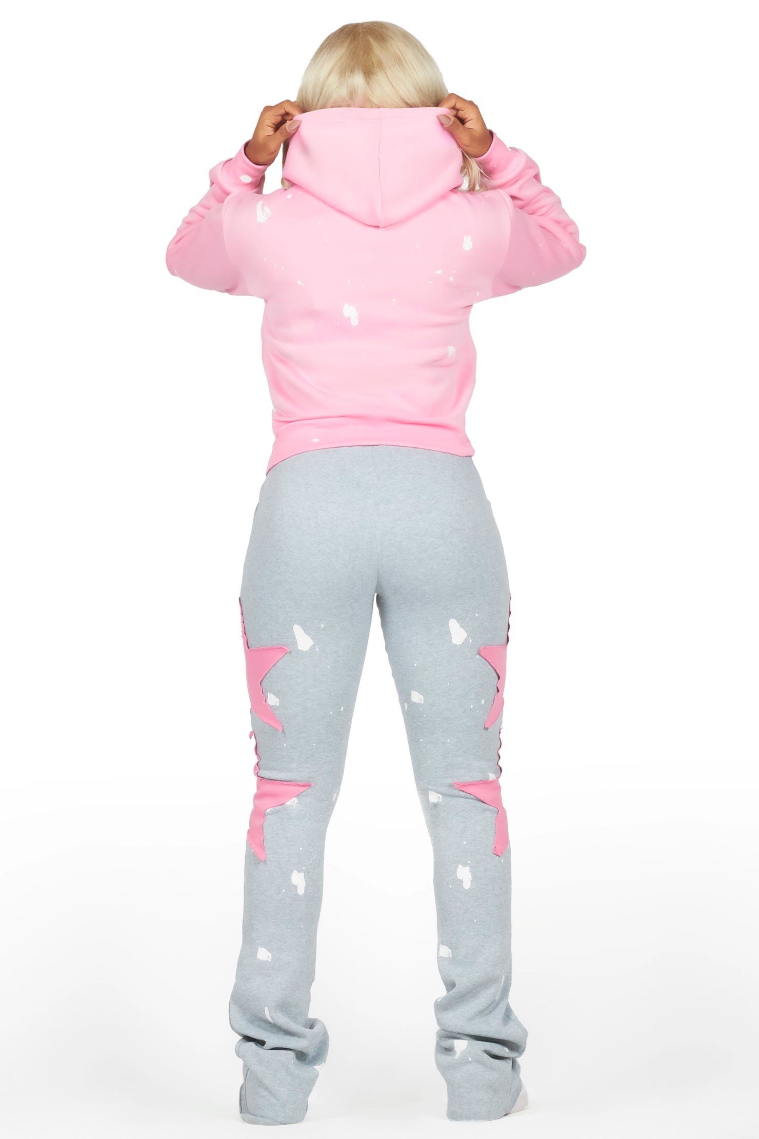 Jaden Pink/Heather Grey Super Stacked Trackset