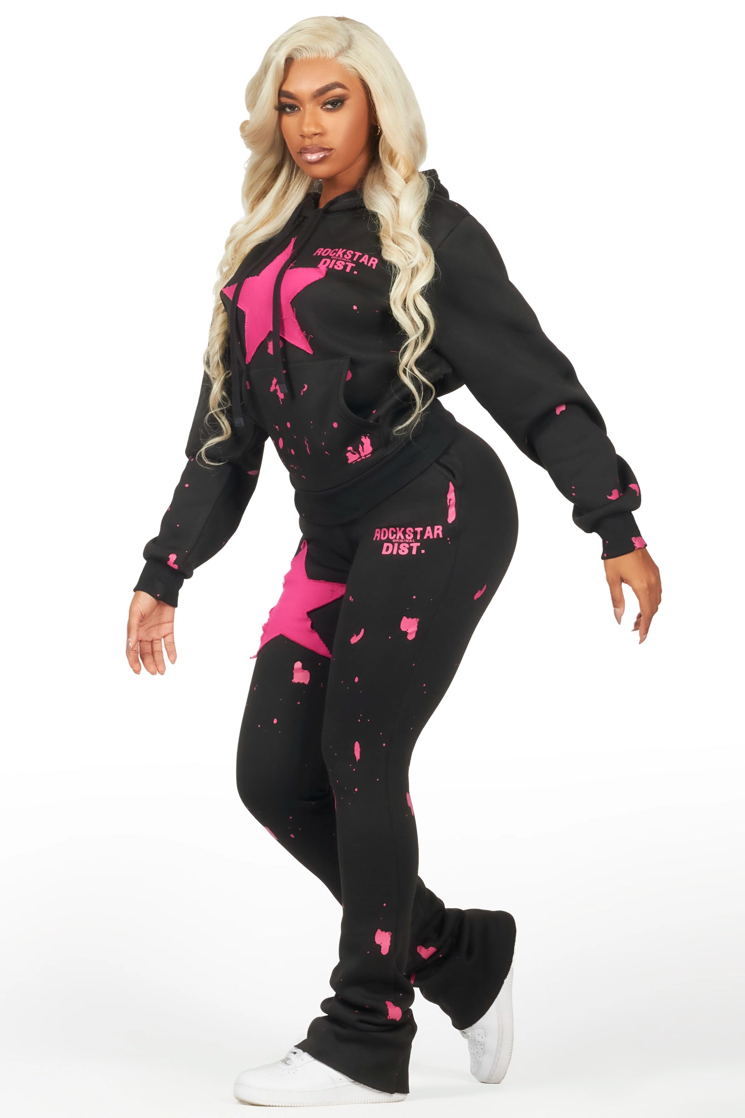 Aeriana Black/Pink Super Stacked Trackset