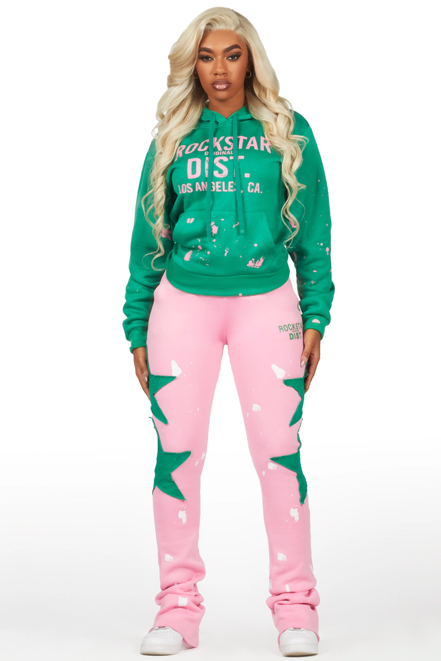 Jaden Pink/Green Super Stacked Trackset