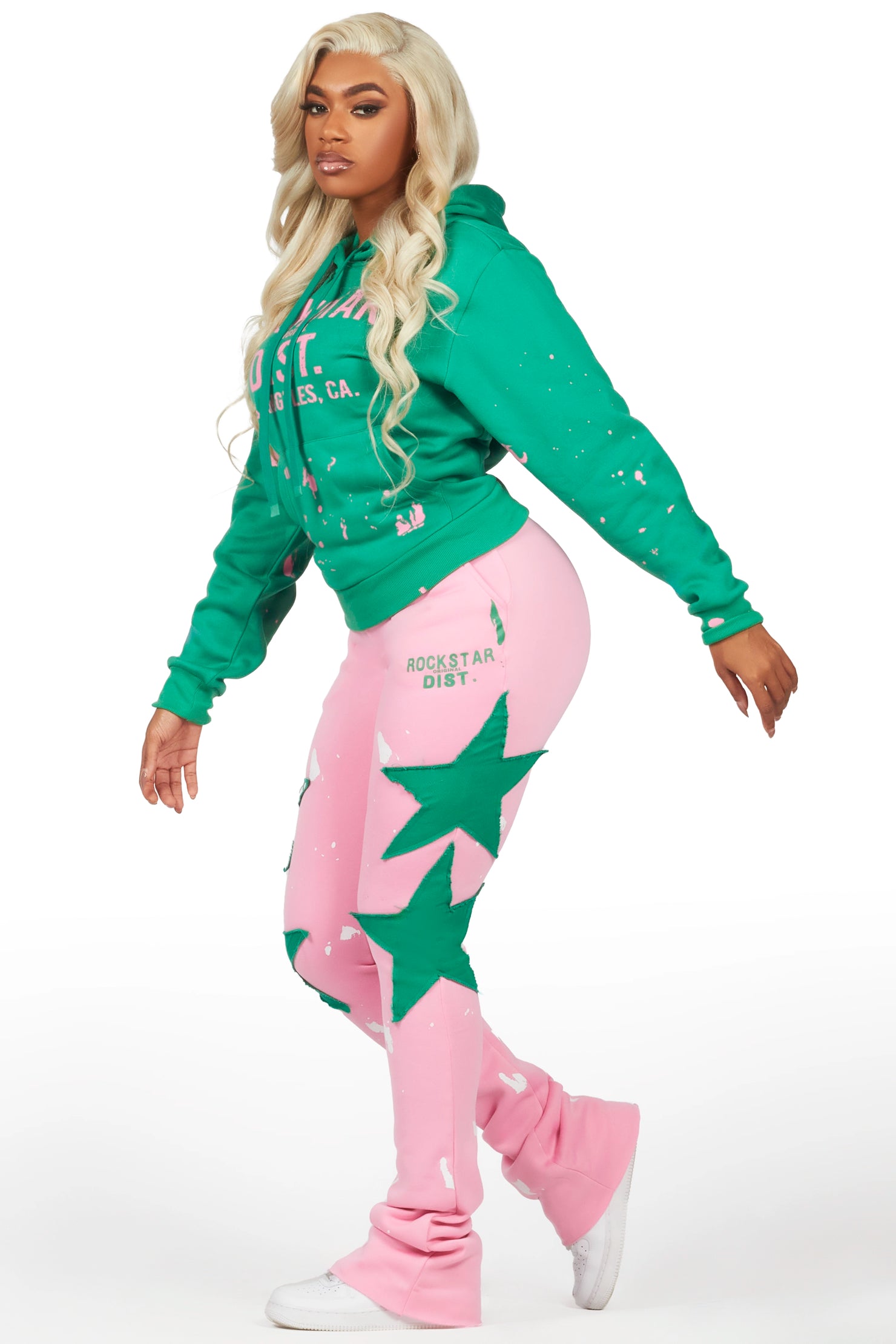 Jaden Pink/Green Super Stacked Trackset