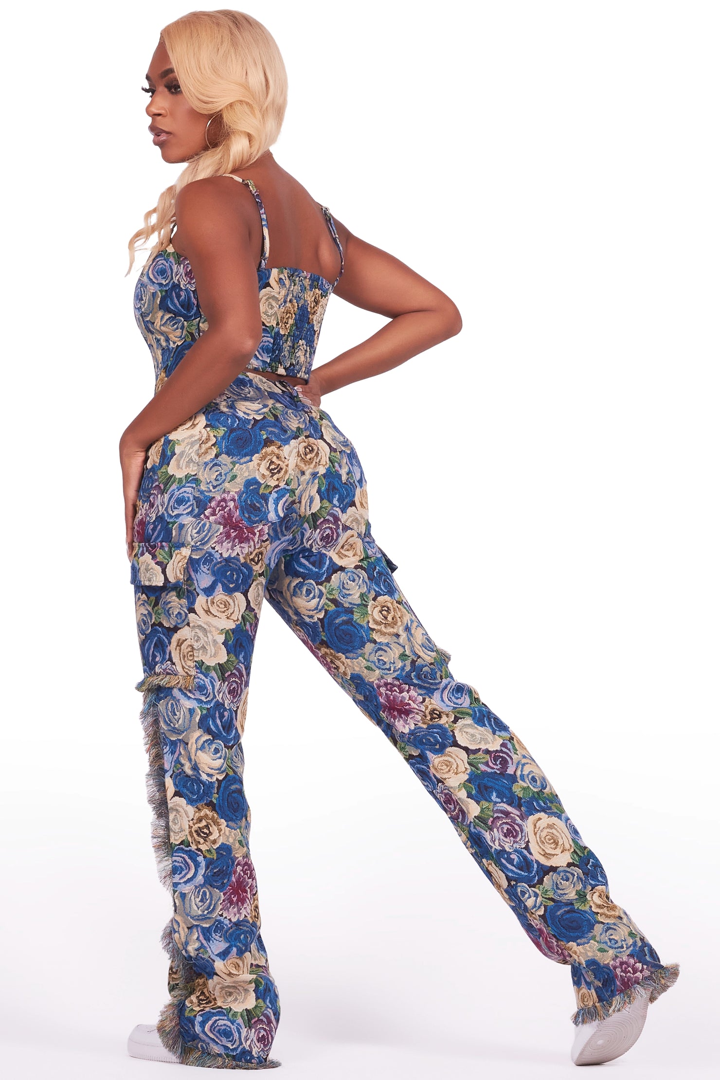Darresha Blue Tapestry Corset