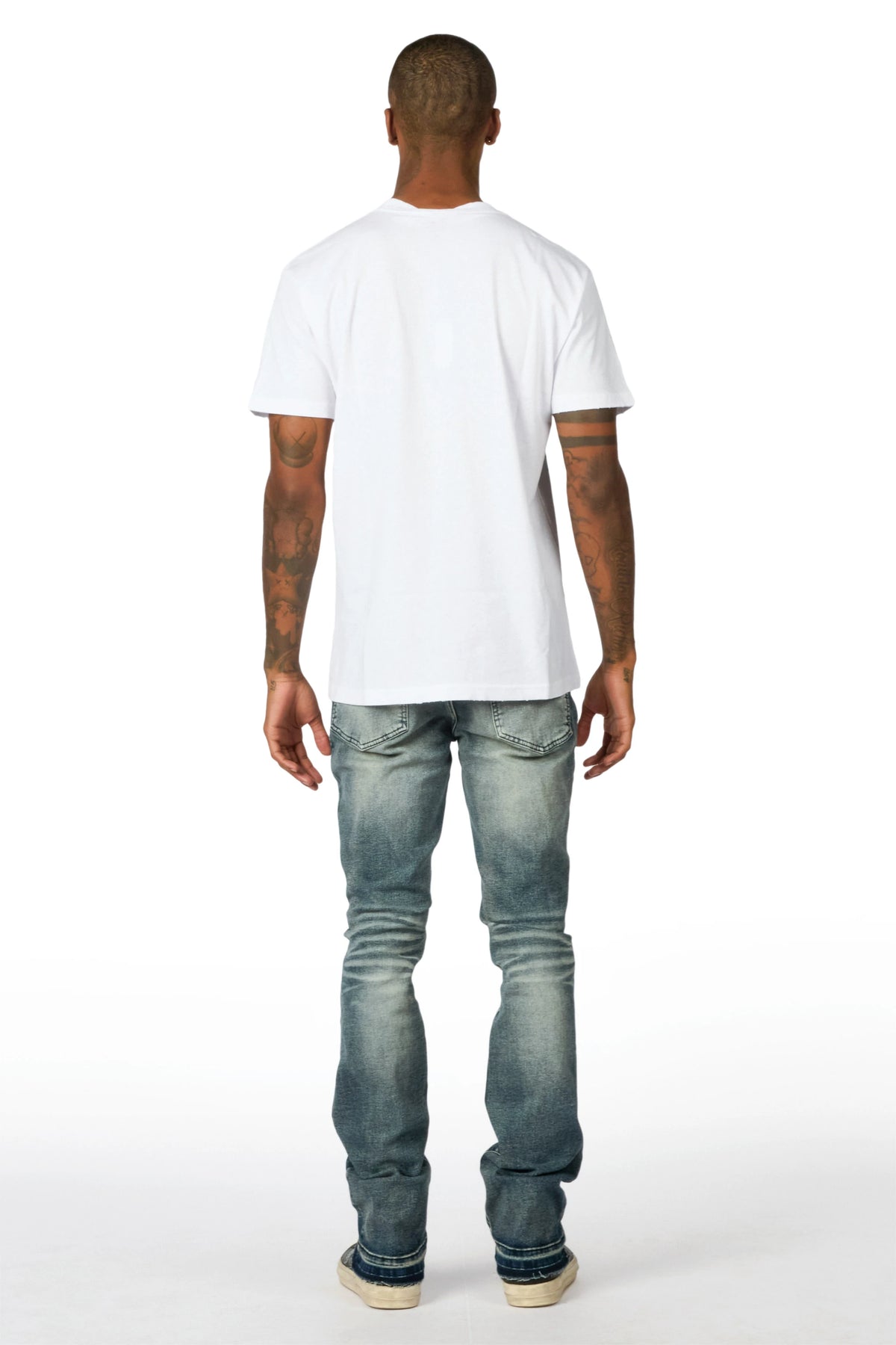 Macker Dark Blue Stacked Jean