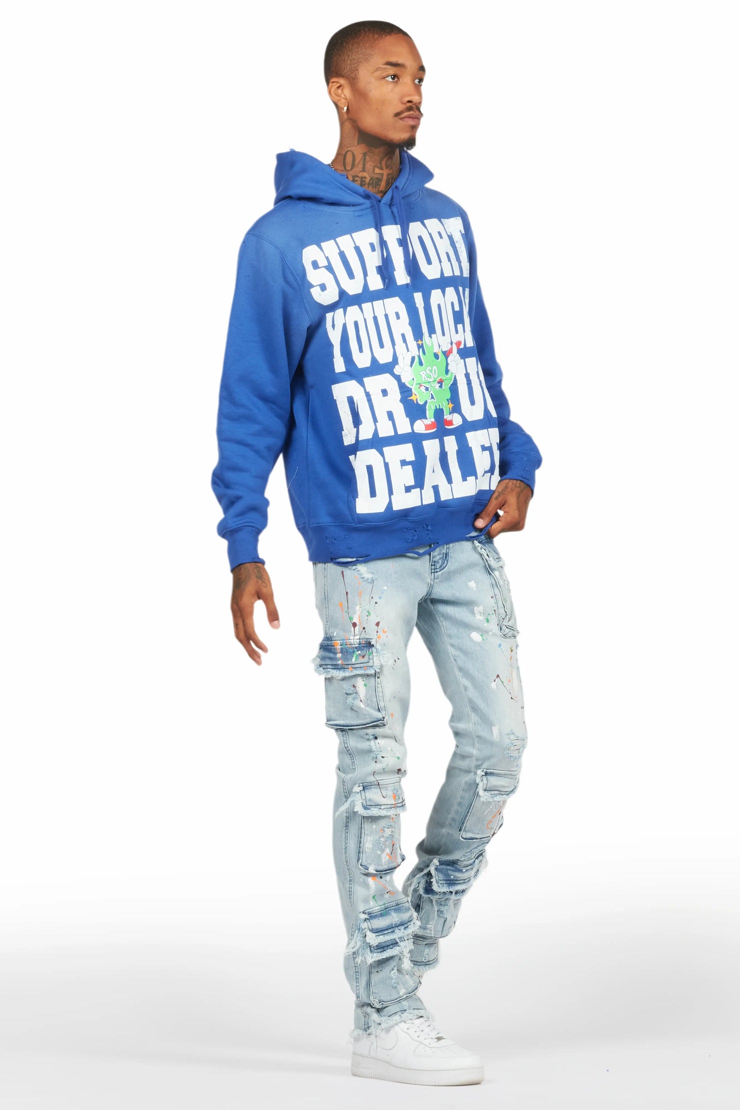 Yasu Blue Painter Slim Fit Jeans