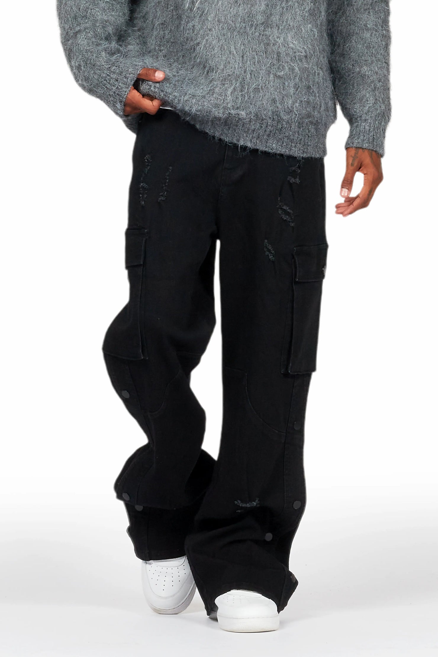 Kuiper Black Baggy Fit Jean