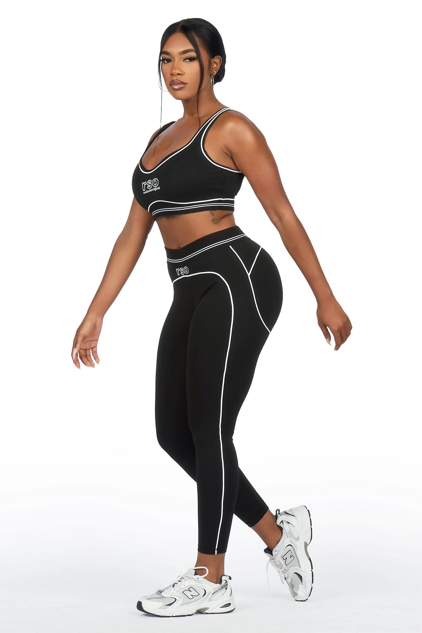 Shamari Black Tank Active Legging Set