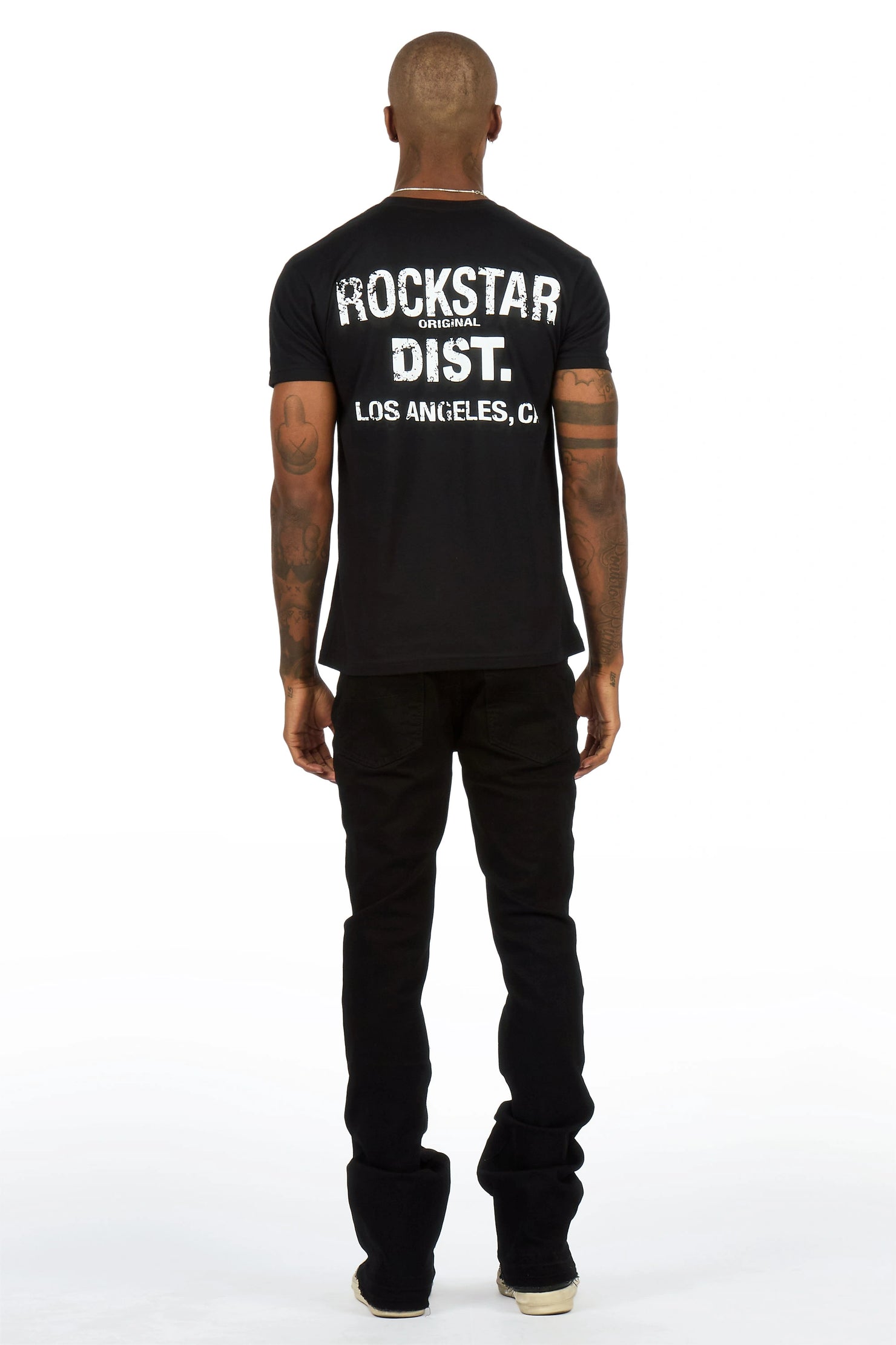 Philly Black Stacked Fit Jean
