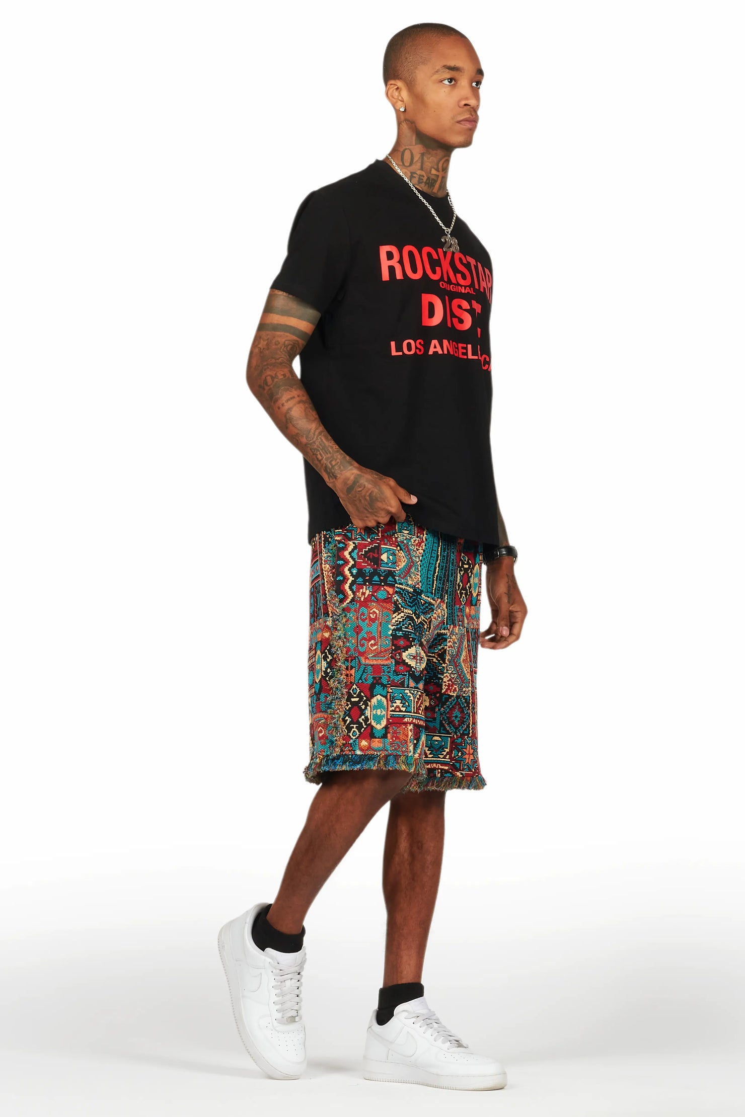 Tappy Black/Blue T-Shirt Short Set