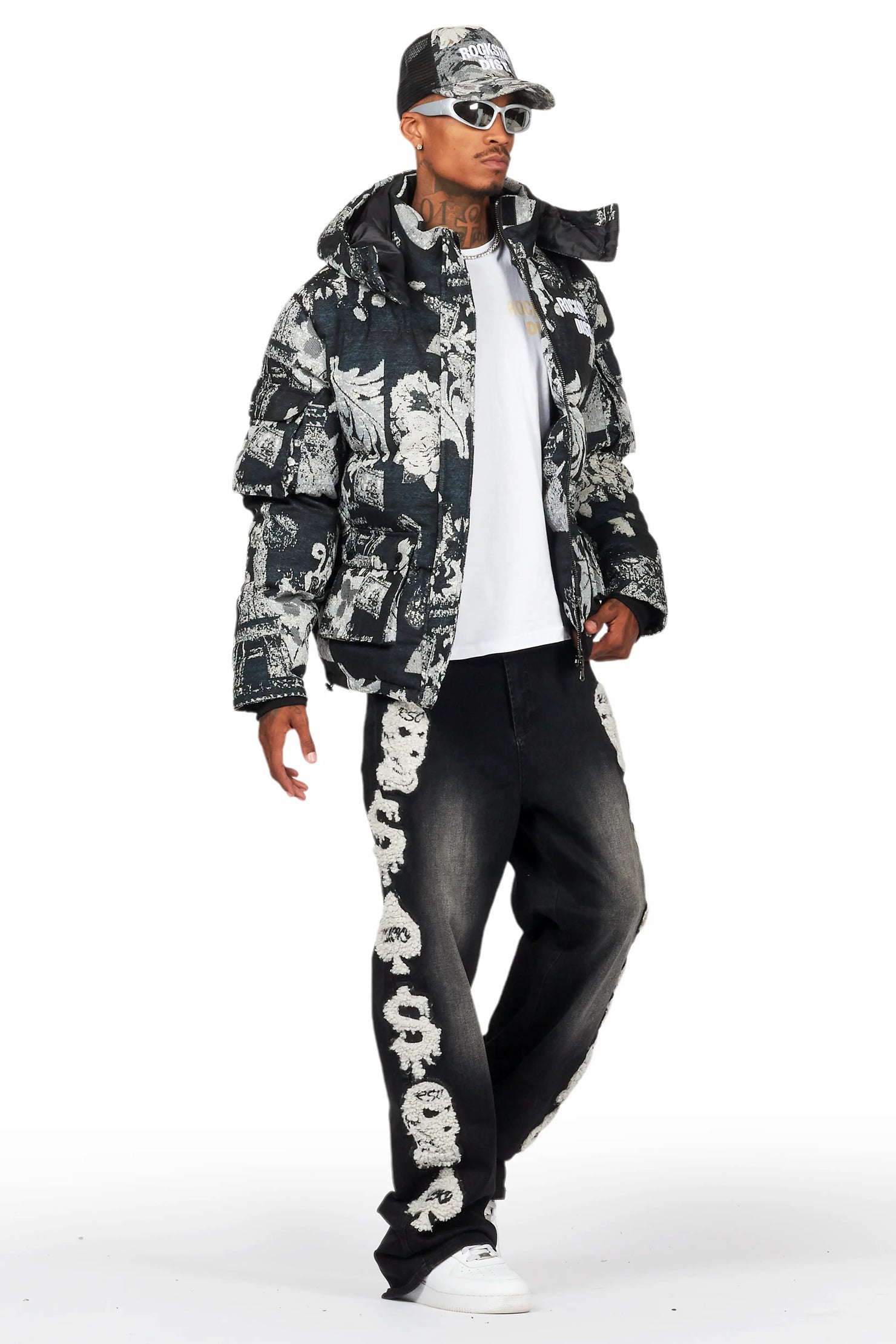 Francis Black Baggy Fit Jean