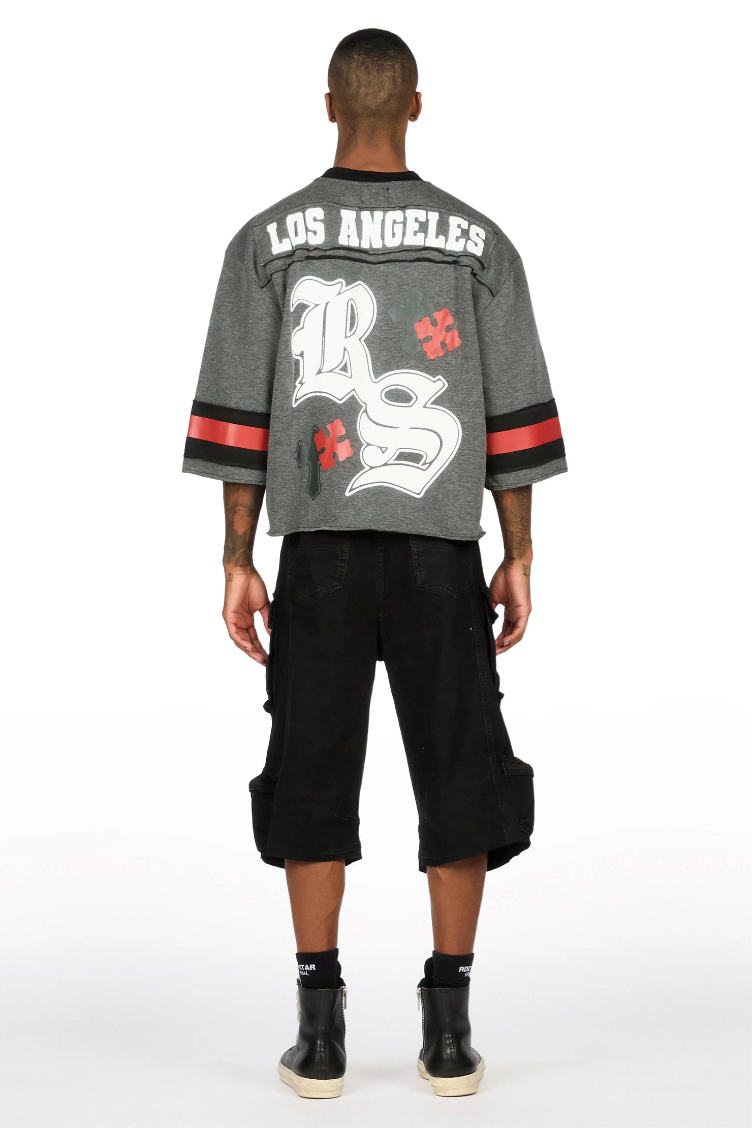 Mahesh Black Cargo Jort