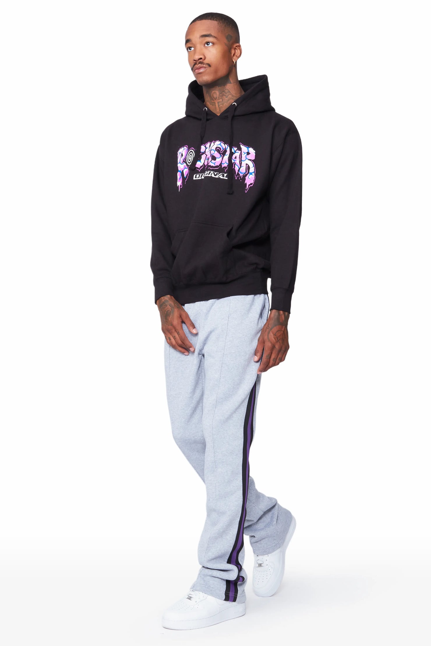 Gorka Black/Grey Hoodie Track Set