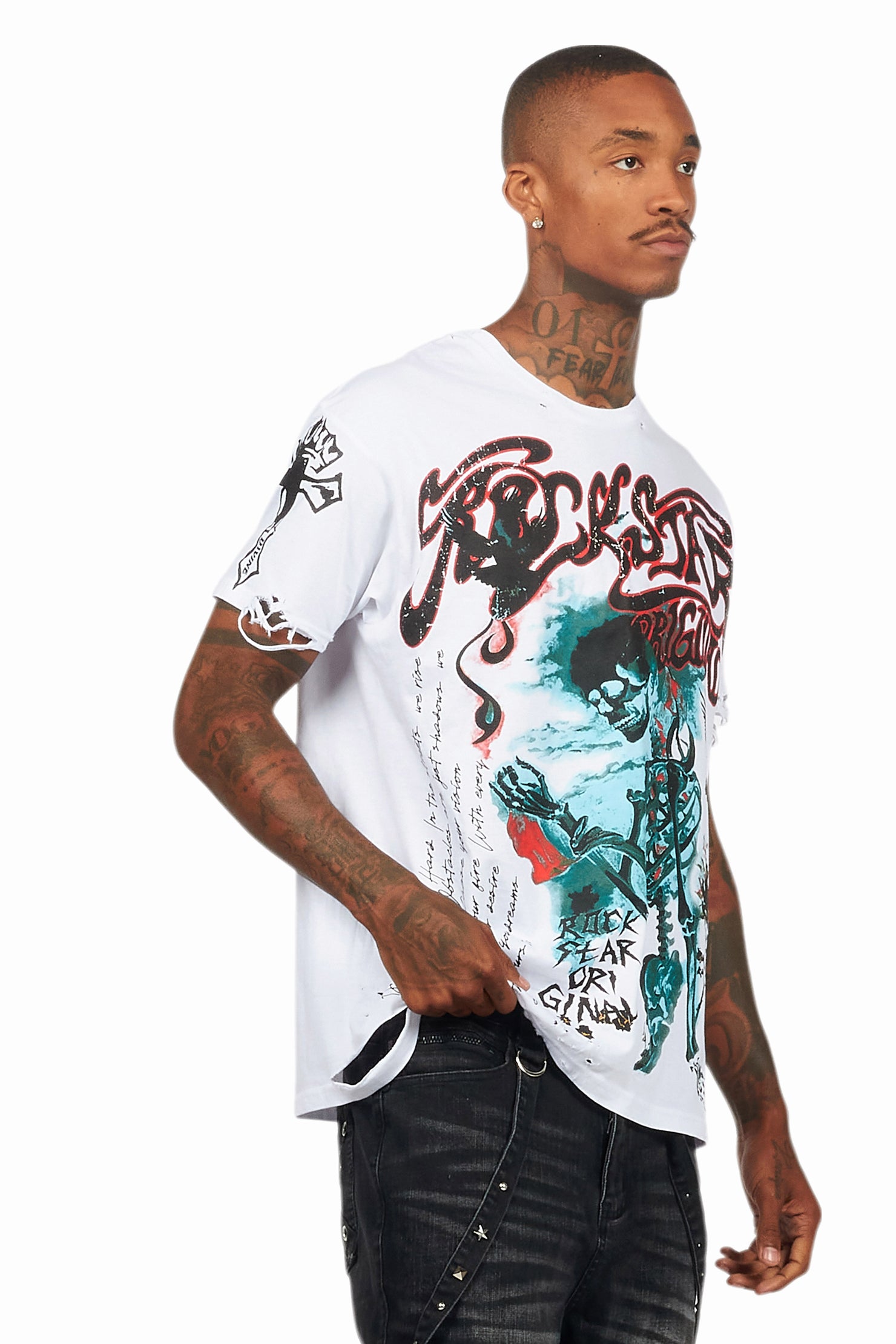 Danby White Graphic Oversized T-Shirt