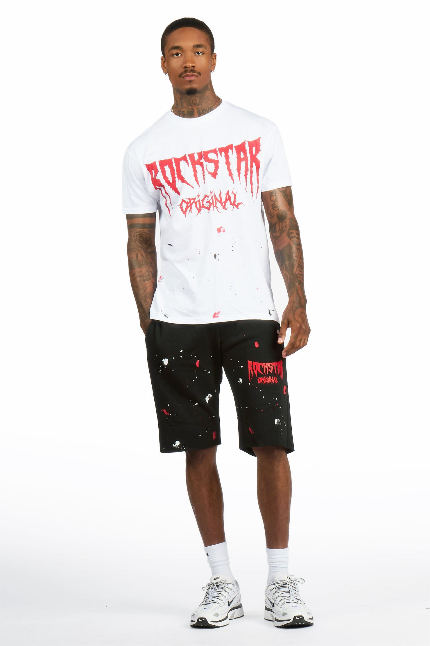 Twinkle 2.0 White/Red T-Shirt/Short Set