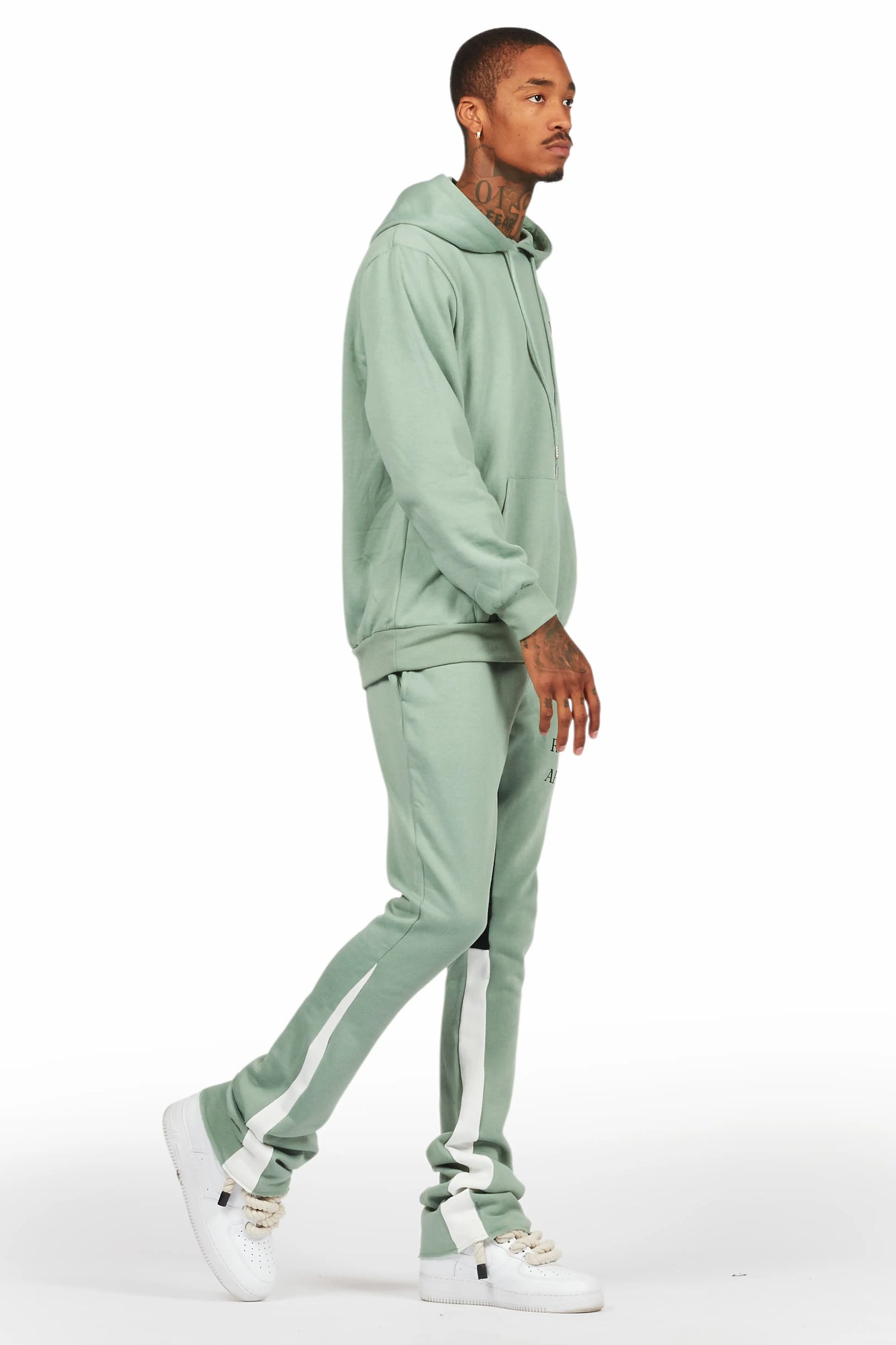 Briggs Sage Hoodie/Stacked Flare Track Set