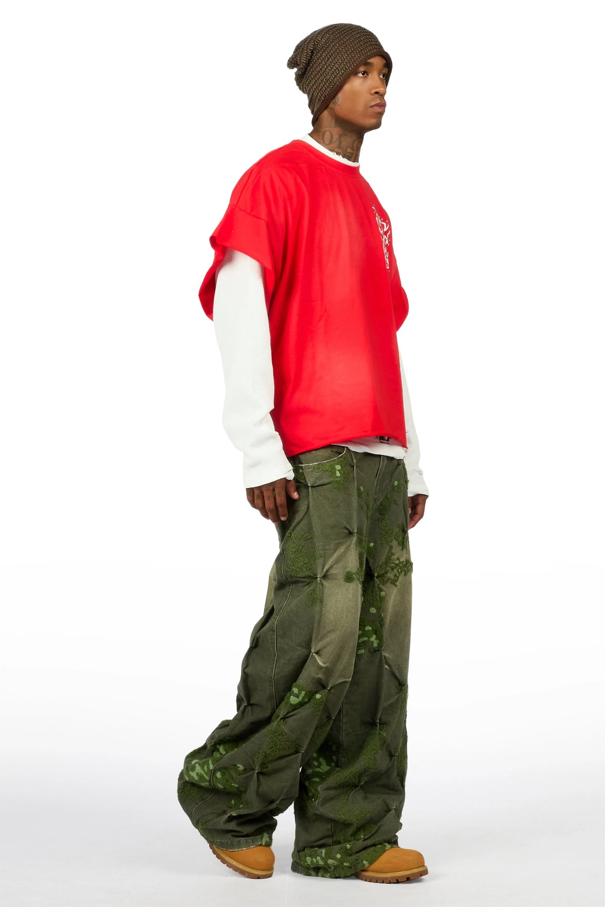 Erving Green Wash Baggy Fit Jean