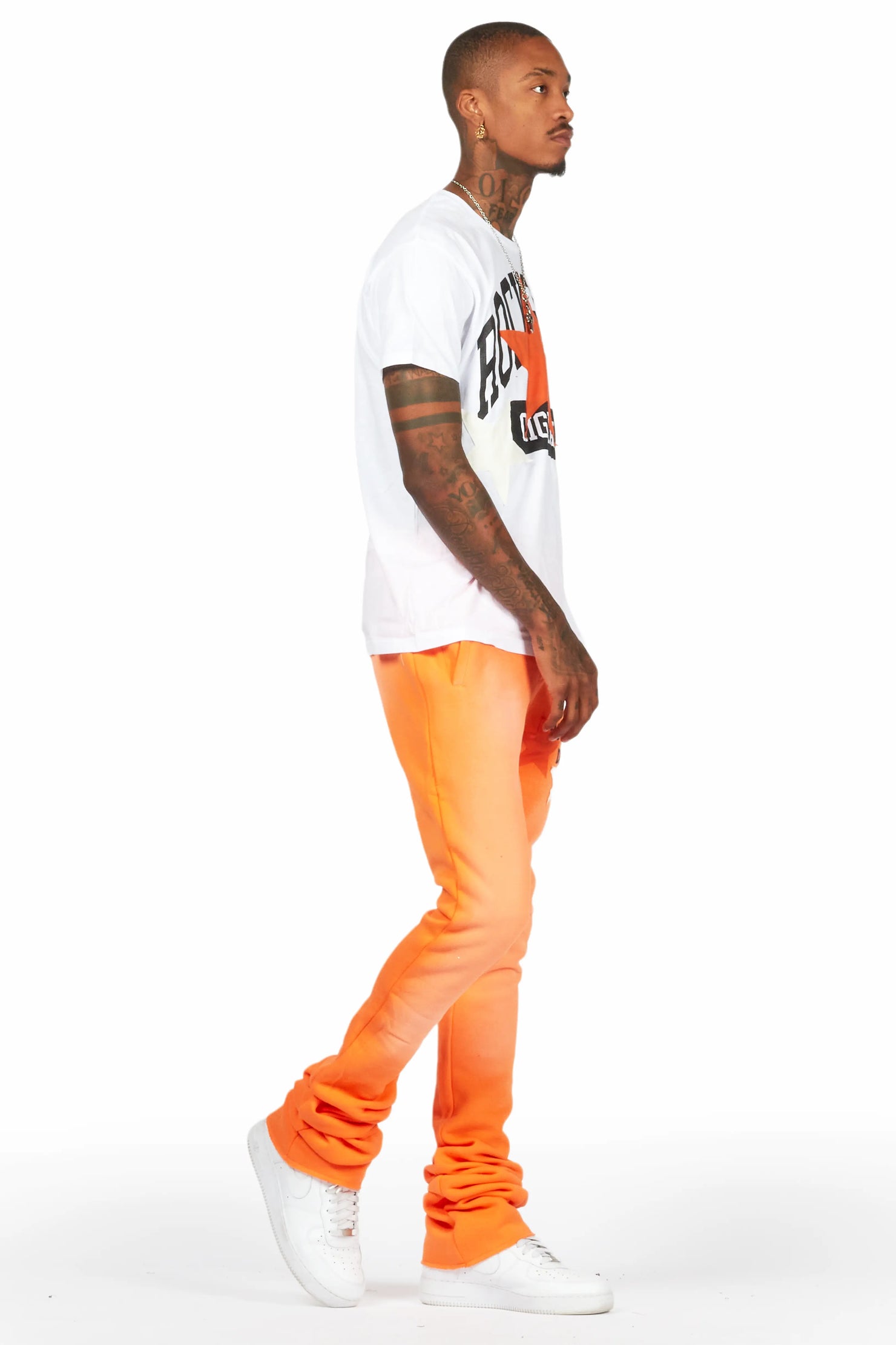 Mallor Orange T-Shirt/Super Stacked Track Set