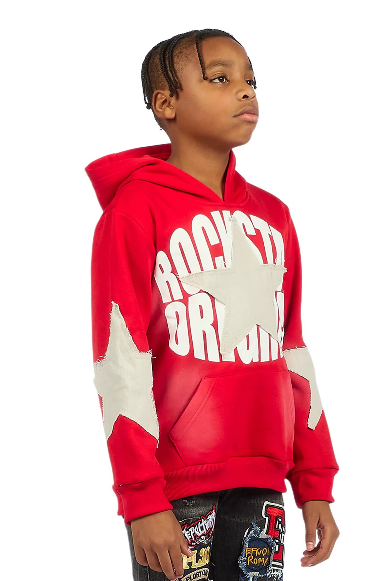 Boys States 2.0 Red Graphic Hoodie